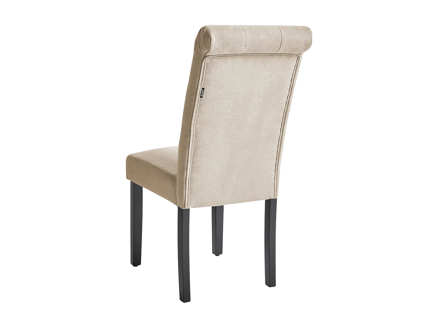 Lot de 2 chaises de salle à manger VELVA Tissu Beige sable
