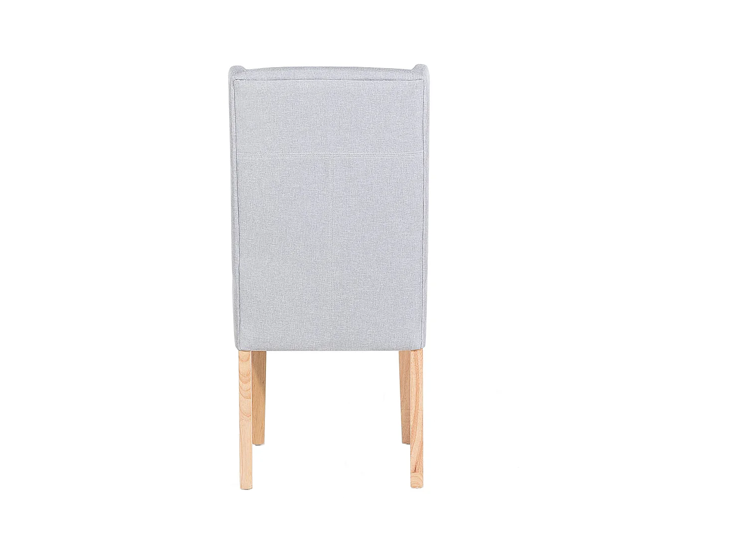 Lot de 2 chaises de salle à manger CHAMBERS Coton Gris clair