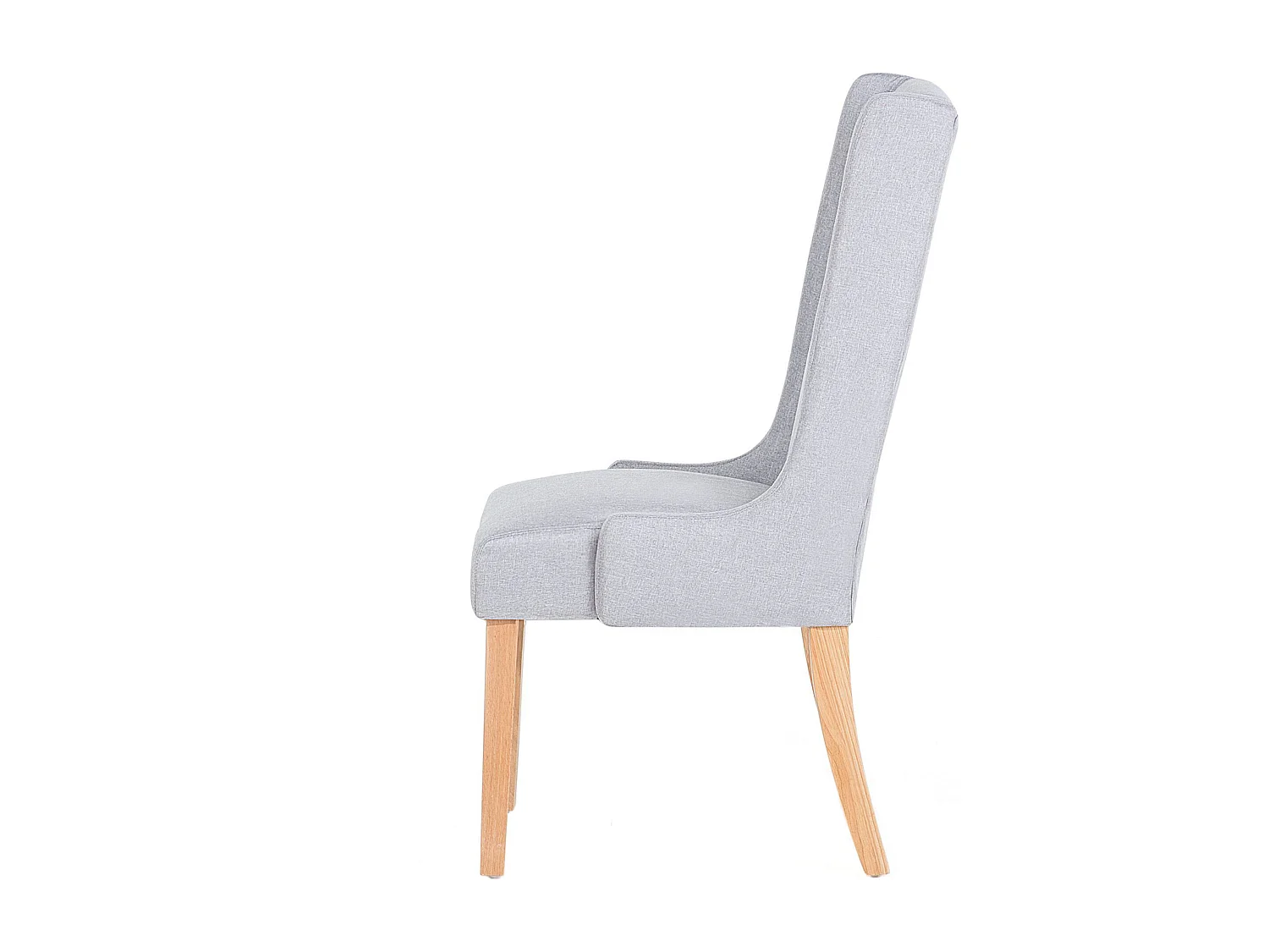 Lot de 2 chaises de salle à manger CHAMBERS Coton Gris clair