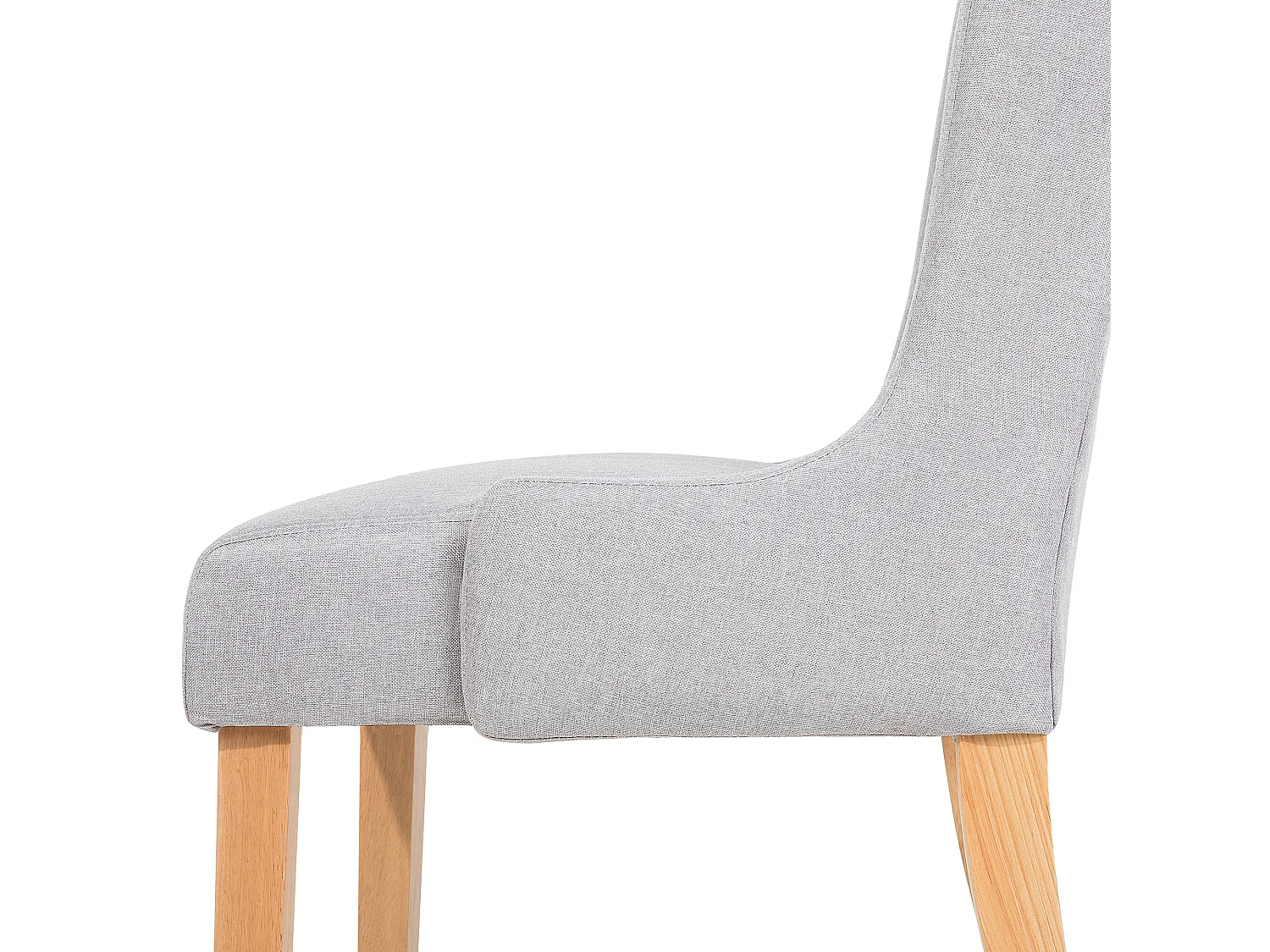 Set van 2 eetkamerstoelen CHAMBERS Katoen Lichtgrijs