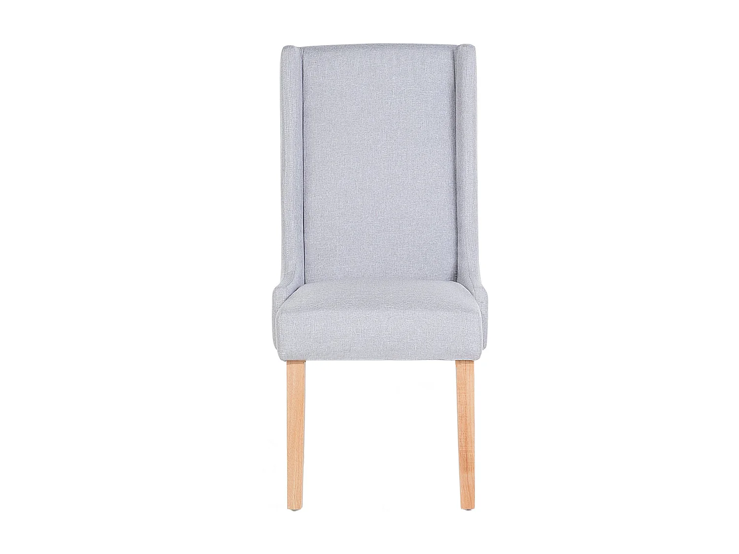 Lot de 2 chaises de salle à manger CHAMBERS Coton Gris clair