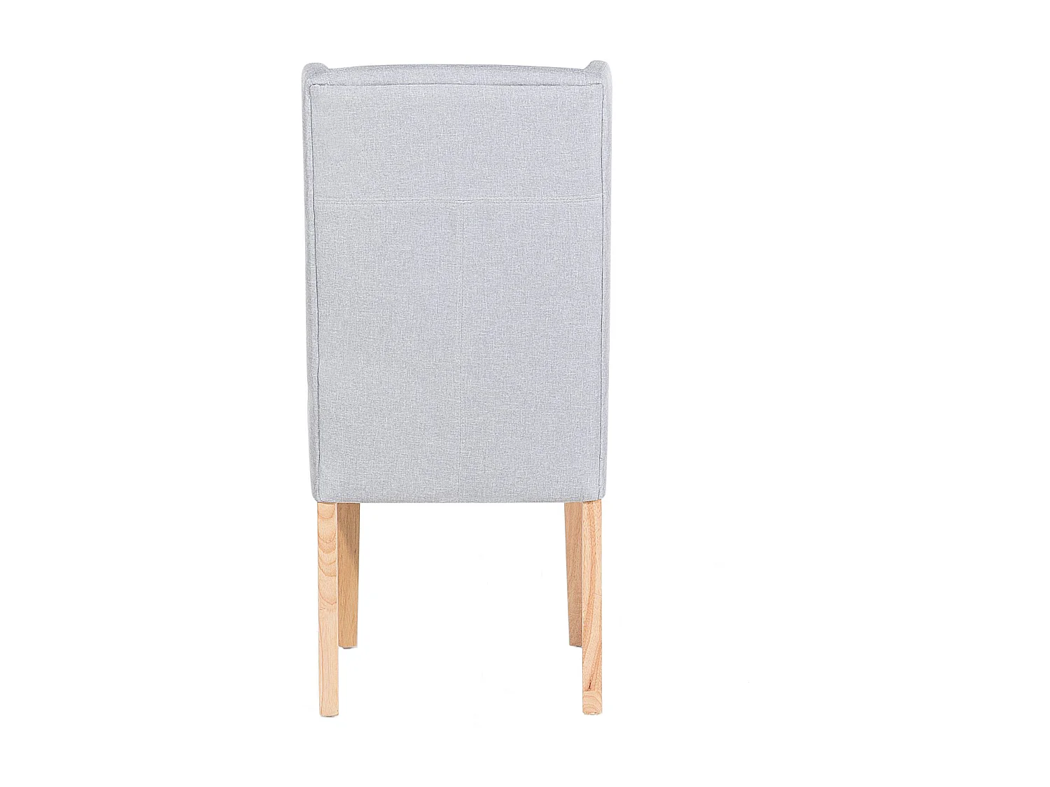 Lot de 2 chaises de salle à manger CHAMBERS Coton Gris clair