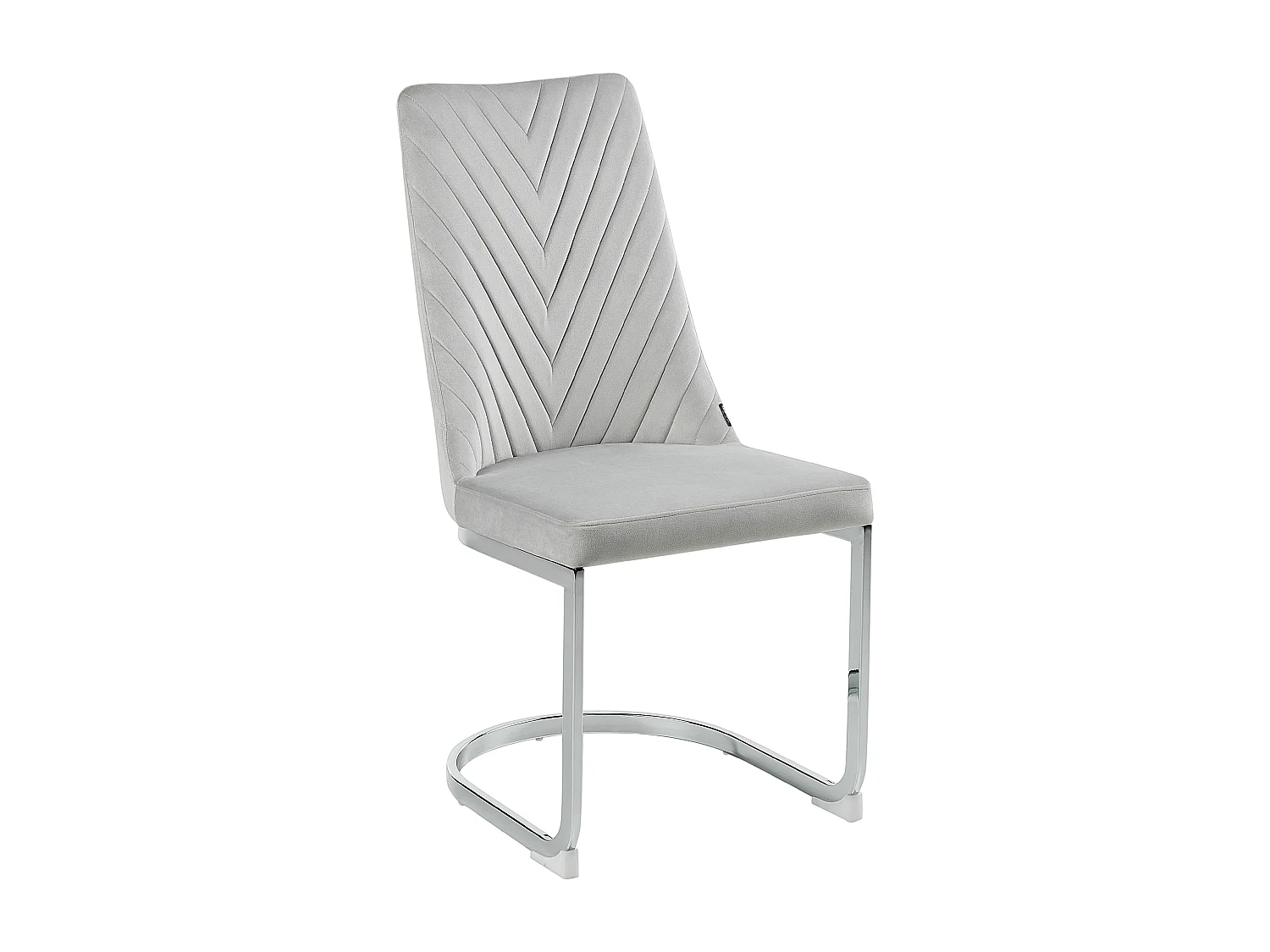 Lot de 2 chaises de salle à manger ALTOONA Velours Gris