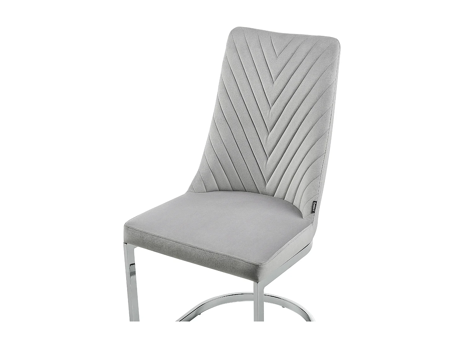 Lot de 2 chaises de salle à manger ALTOONA Velours Gris