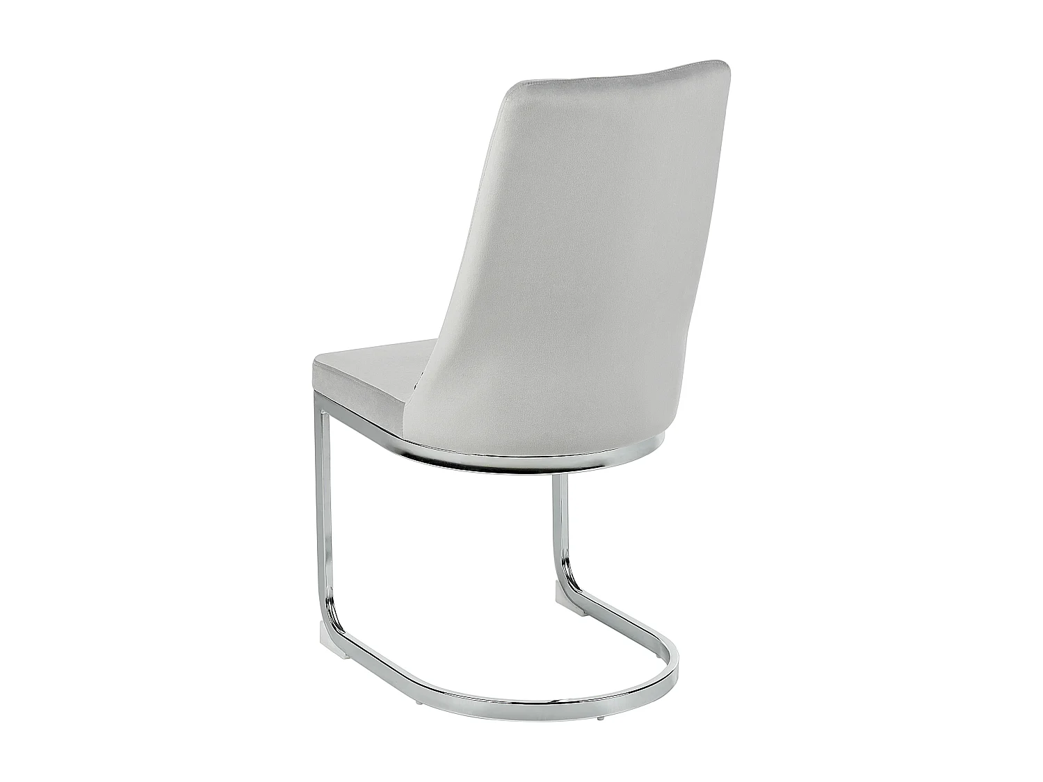 Set van 2 eetkamerstoelen ALTOONA Fluweel Grijs