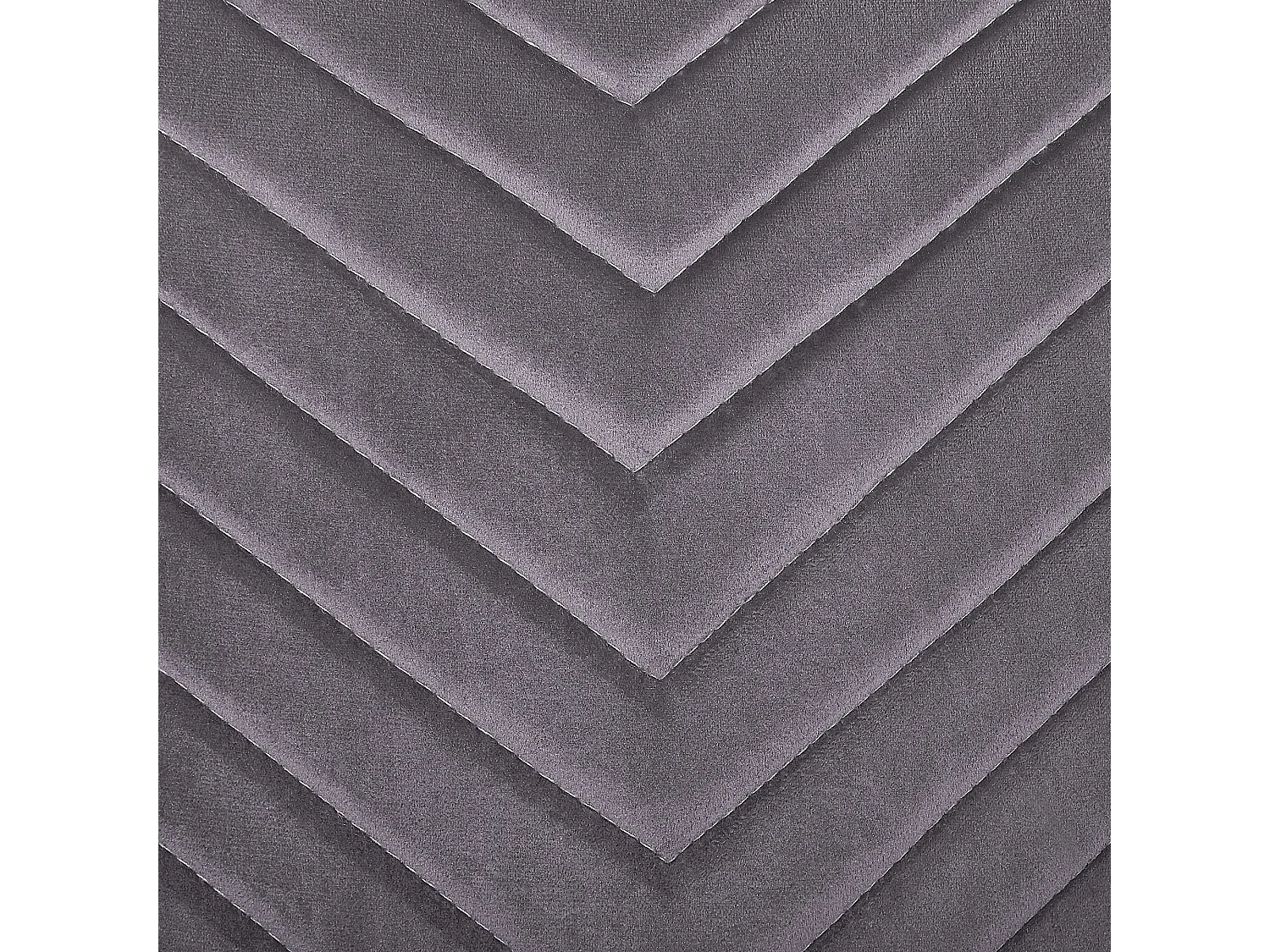 Set van 2 eetkamerstoelen ALTOONA Fluweel Grijs