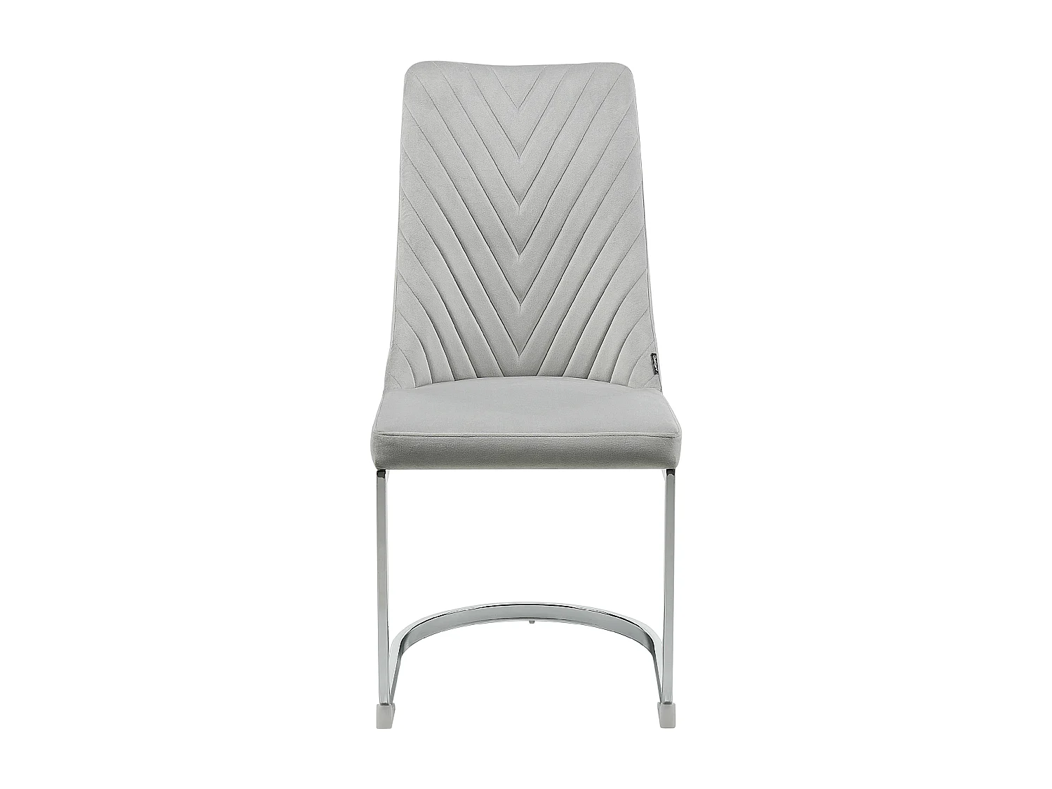 Lot de 2 chaises de salle à manger ALTOONA Velours Gris