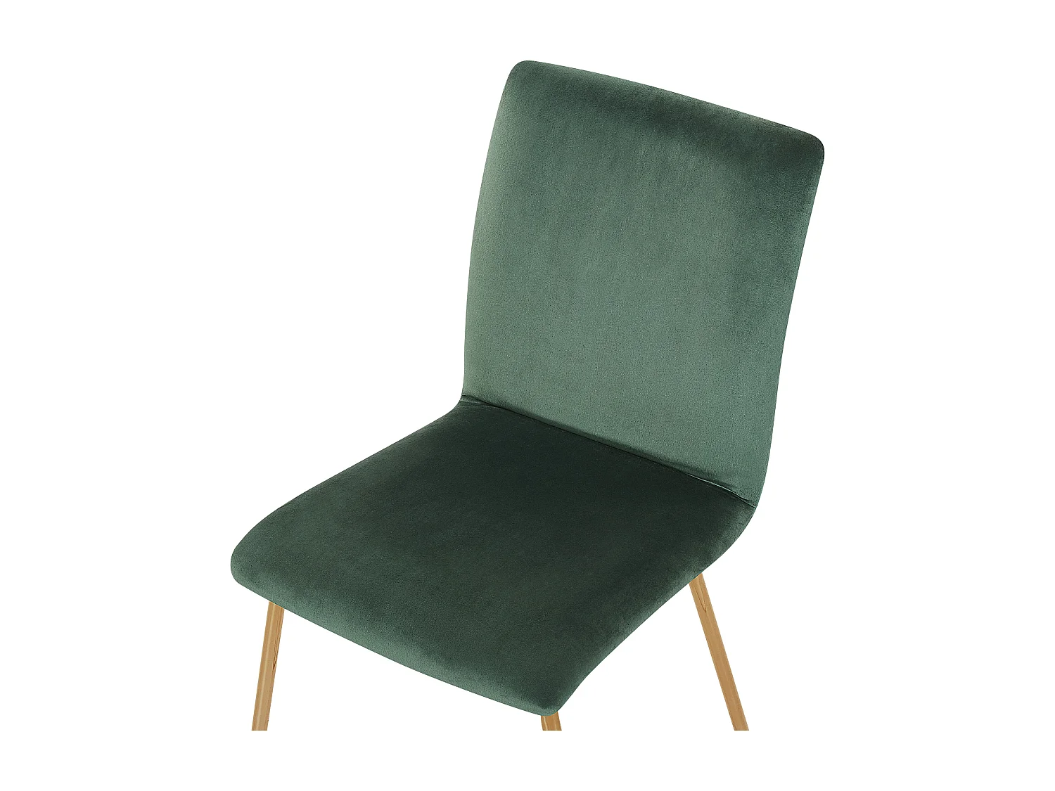 Esszimmerstuhl 2er Set RUBIO Samtstoff Smaragdgrün