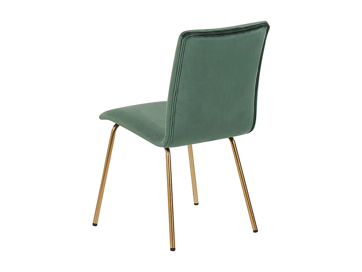 Conjunto de 2 sillas de comedor RUBIO Terciopelo Verde esmeralda