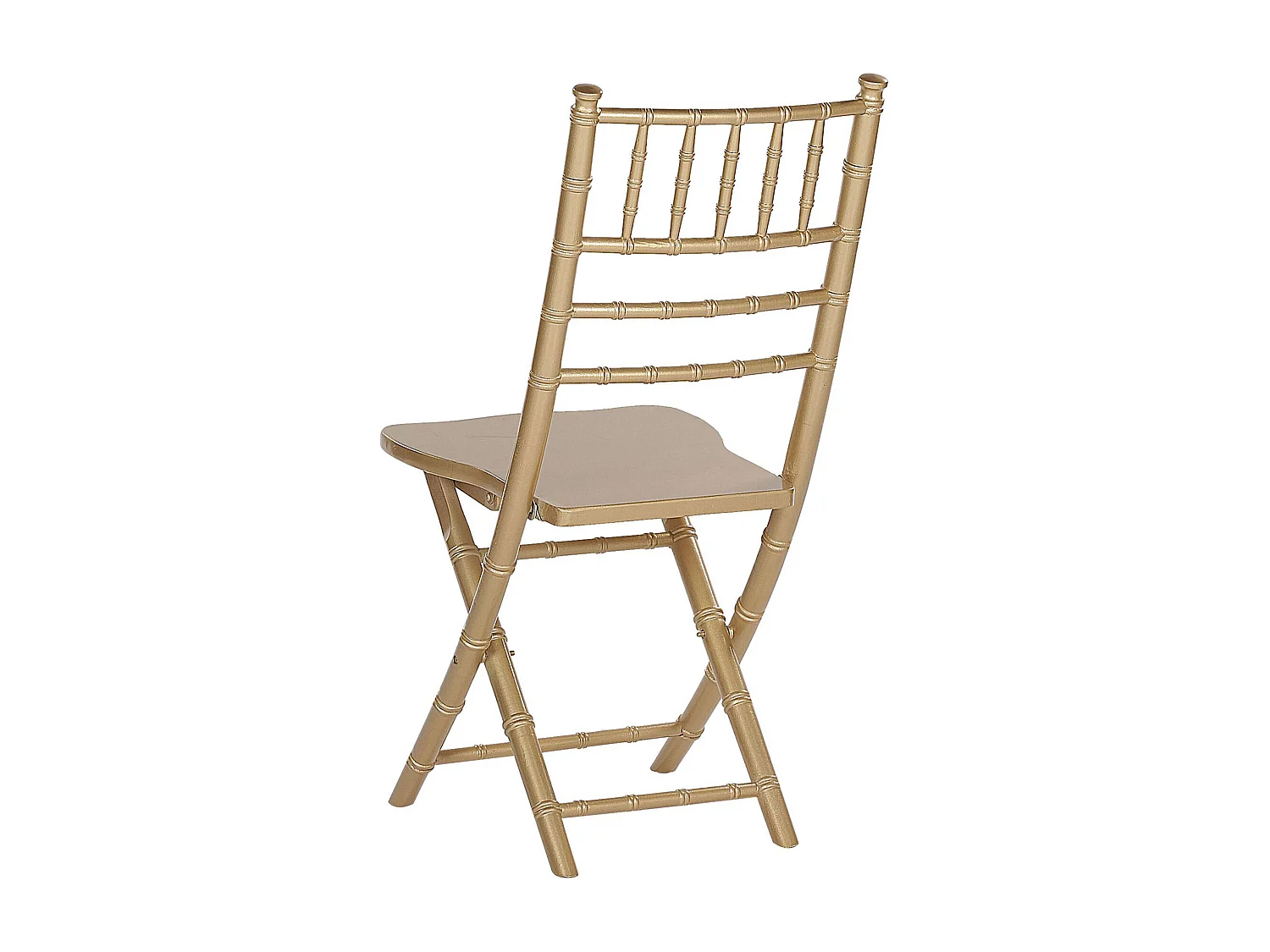 Set van 4 eetkamerstoelen MACHIAS Beukenhout Goud