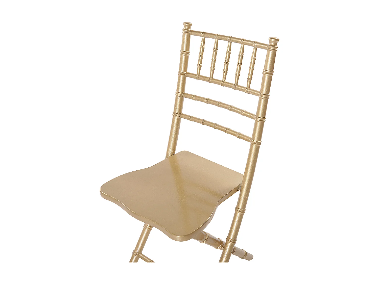 Set van 4 eetkamerstoelen MACHIAS Beukenhout Goud