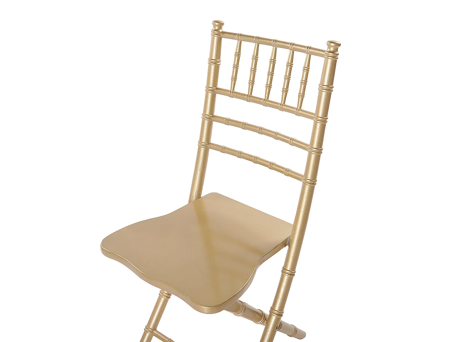 Set van 4 eetkamerstoelen MACHIAS Beukenhout Goud