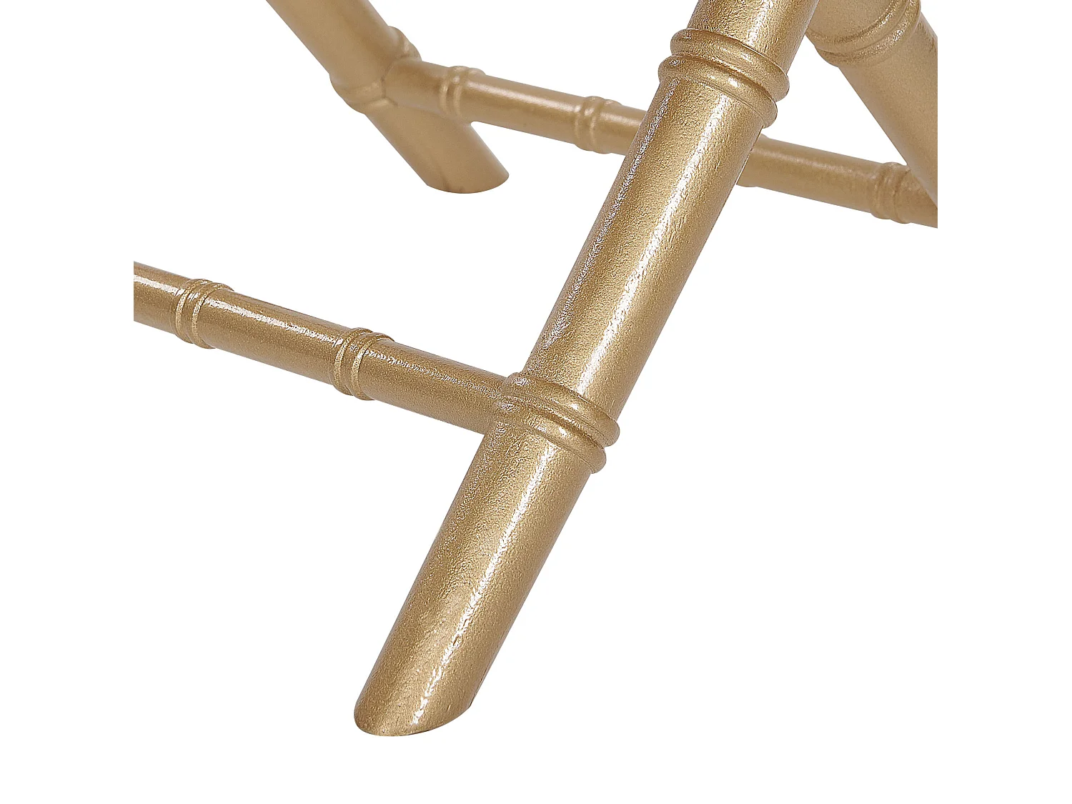 Set van 4 eetkamerstoelen MACHIAS Beukenhout Goud