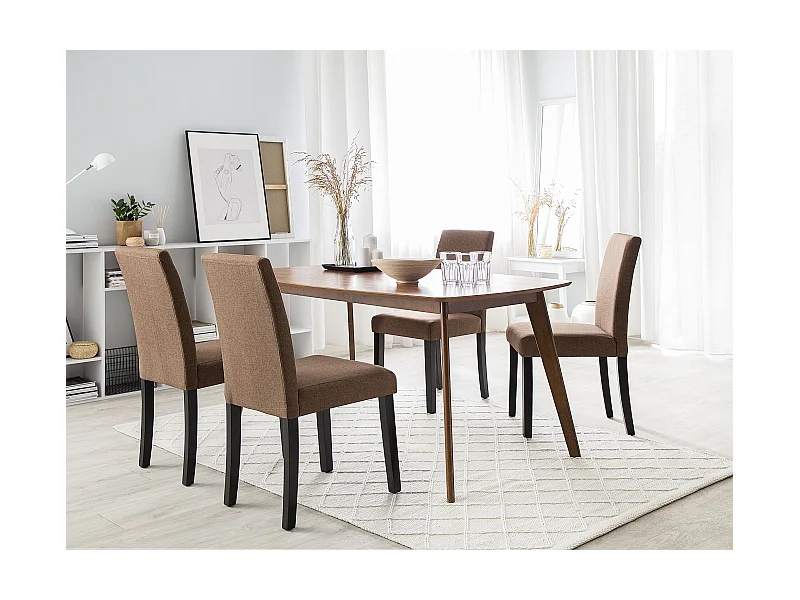 Lot de 2 chaises de salle à manger BROADWAY Marron