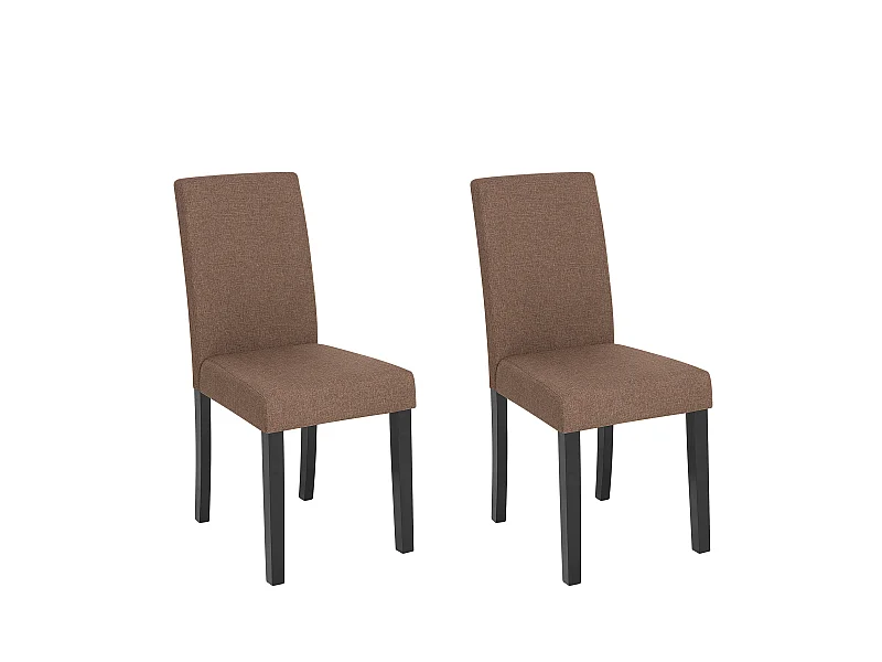 Conjunto de 2 cadeiras de jantar BROADWAY Castanho