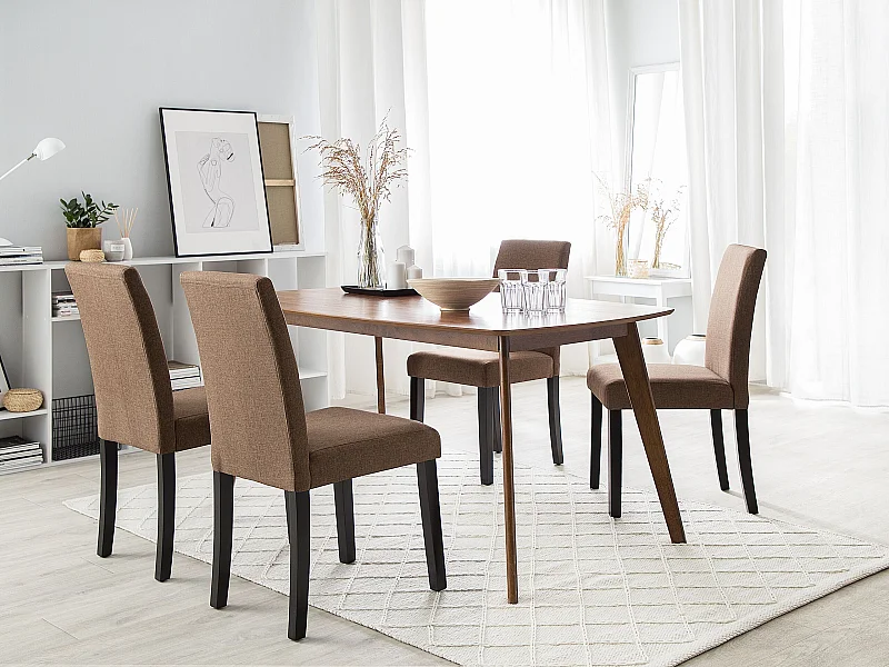 Set di 2 sedie da pranzo BROADWAY Marrone