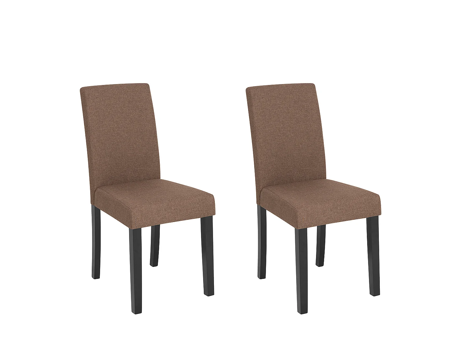 Lot de 2 chaises de salle à manger BROADWAY Marron