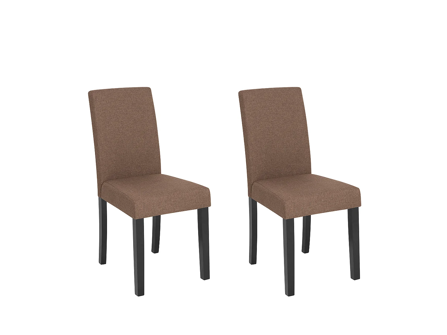 Lot de 2 chaises de salle à manger BROADWAY Marron