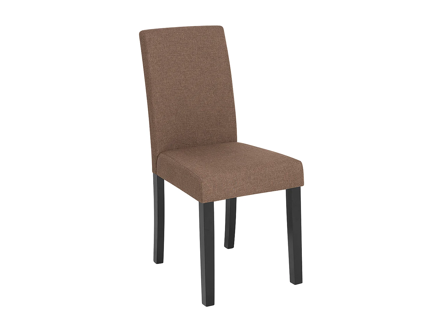 Lot de 2 chaises de salle à manger BROADWAY Tissu Marron