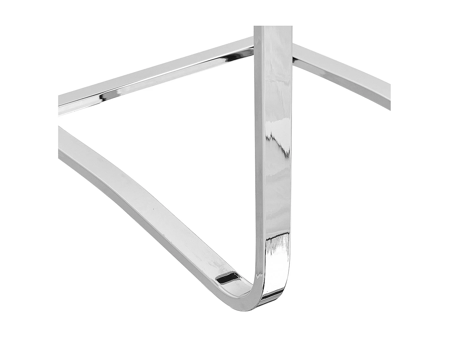 Moderner Freischwinger Stuhl 2er Set in Grau aus Kunstleder mit Griff Picknes