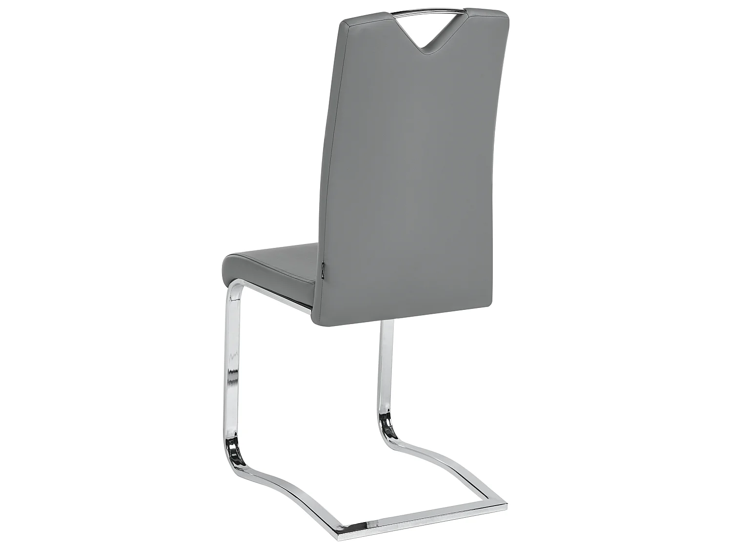 Set med 2 matstolar PICKNES Konstläder Ljusgrå