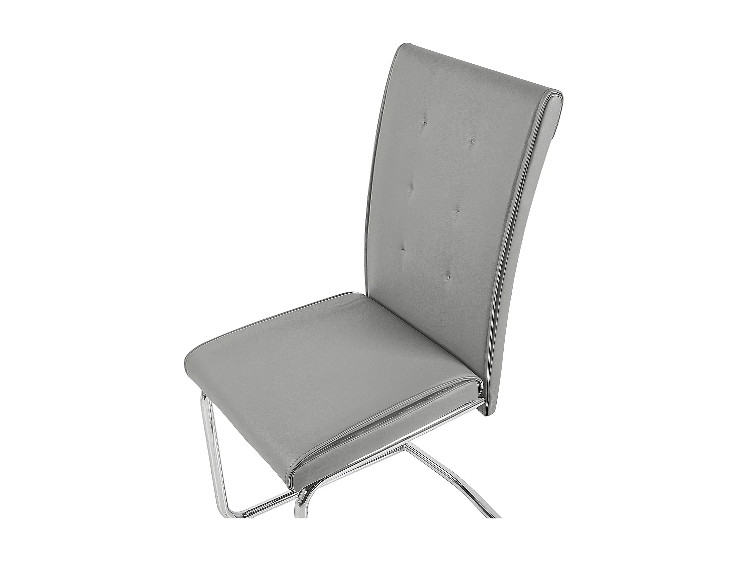 Set van 2 eetkamerstoelen ROVARD Kunstleer Grijs