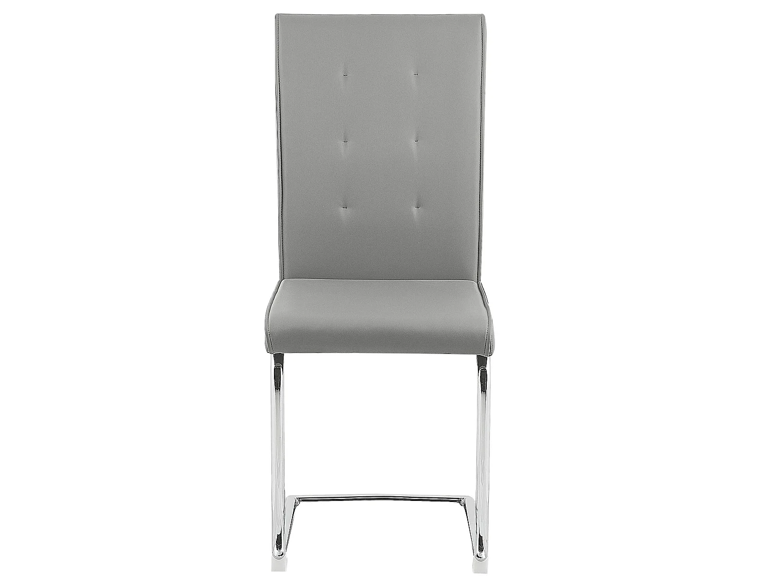 Set van 2 eetkamerstoelen ROVARD Kunstleer Grijs
