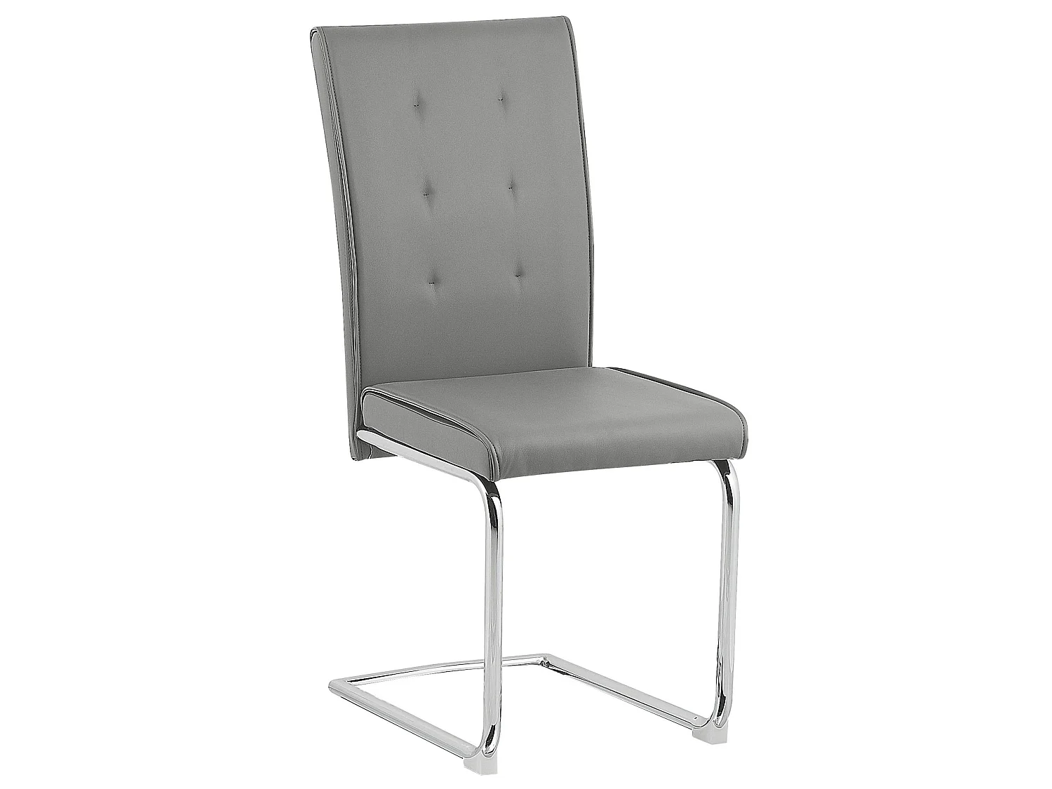 Set van 2 eetkamerstoelen ROVARD Kunstleer Grijs