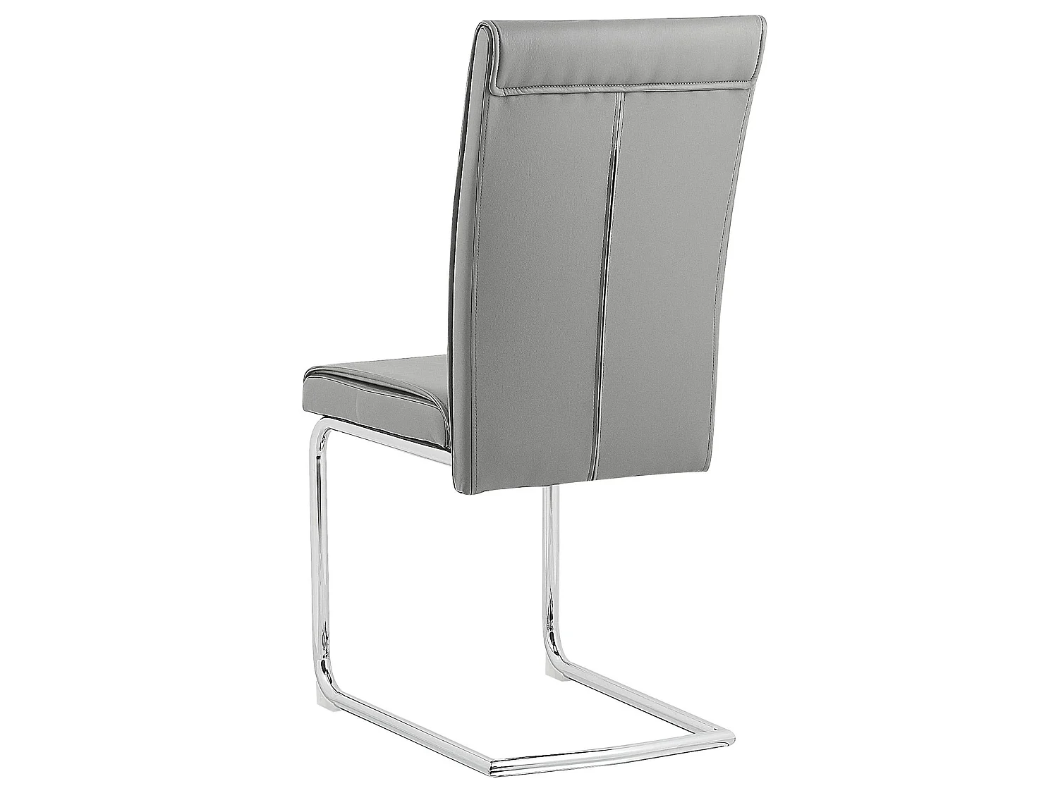 Set van 2 eetkamerstoelen ROVARD Kunstleer Grijs