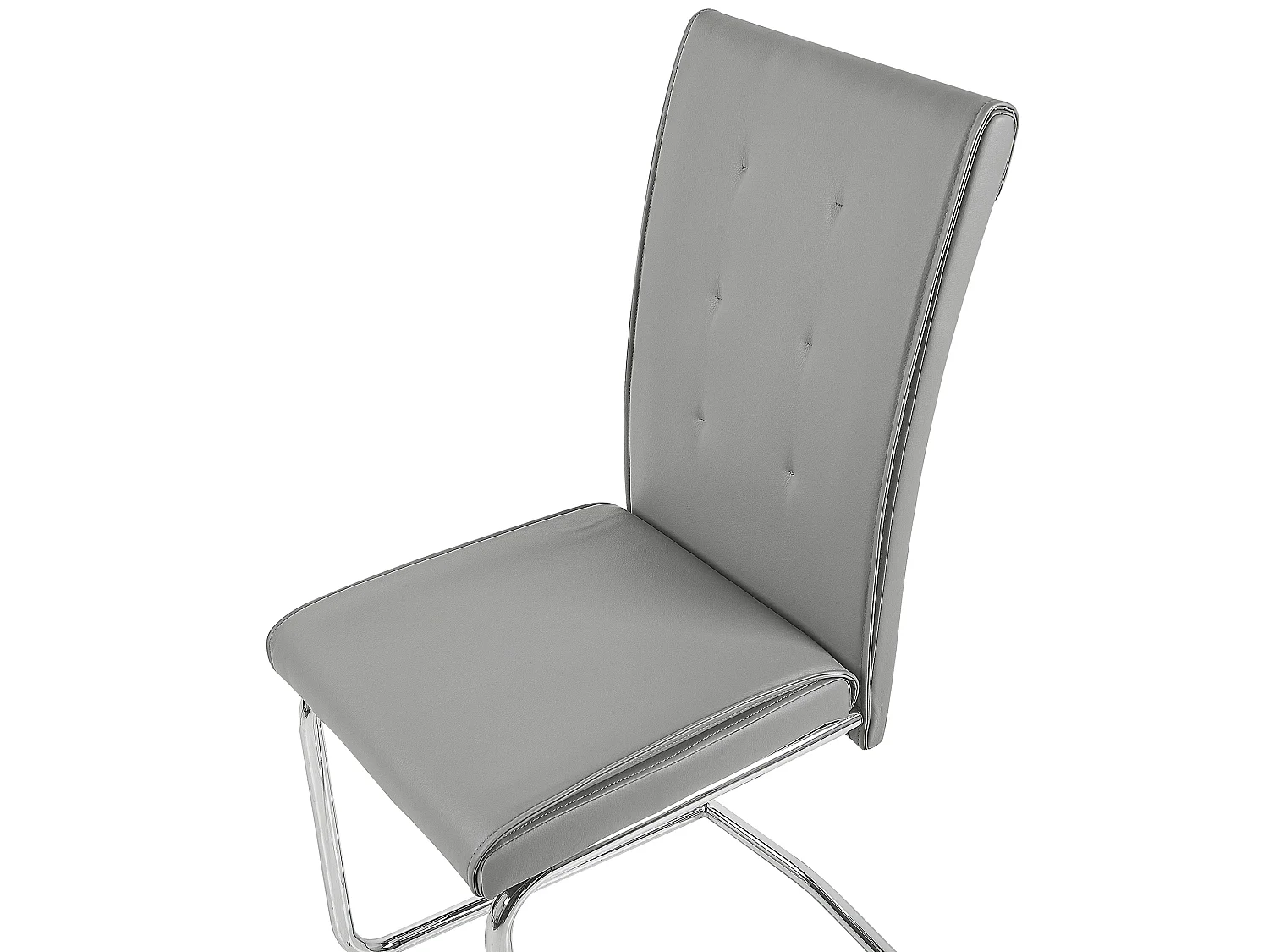 Set van 2 eetkamerstoelen ROVARD Kunstleer Grijs