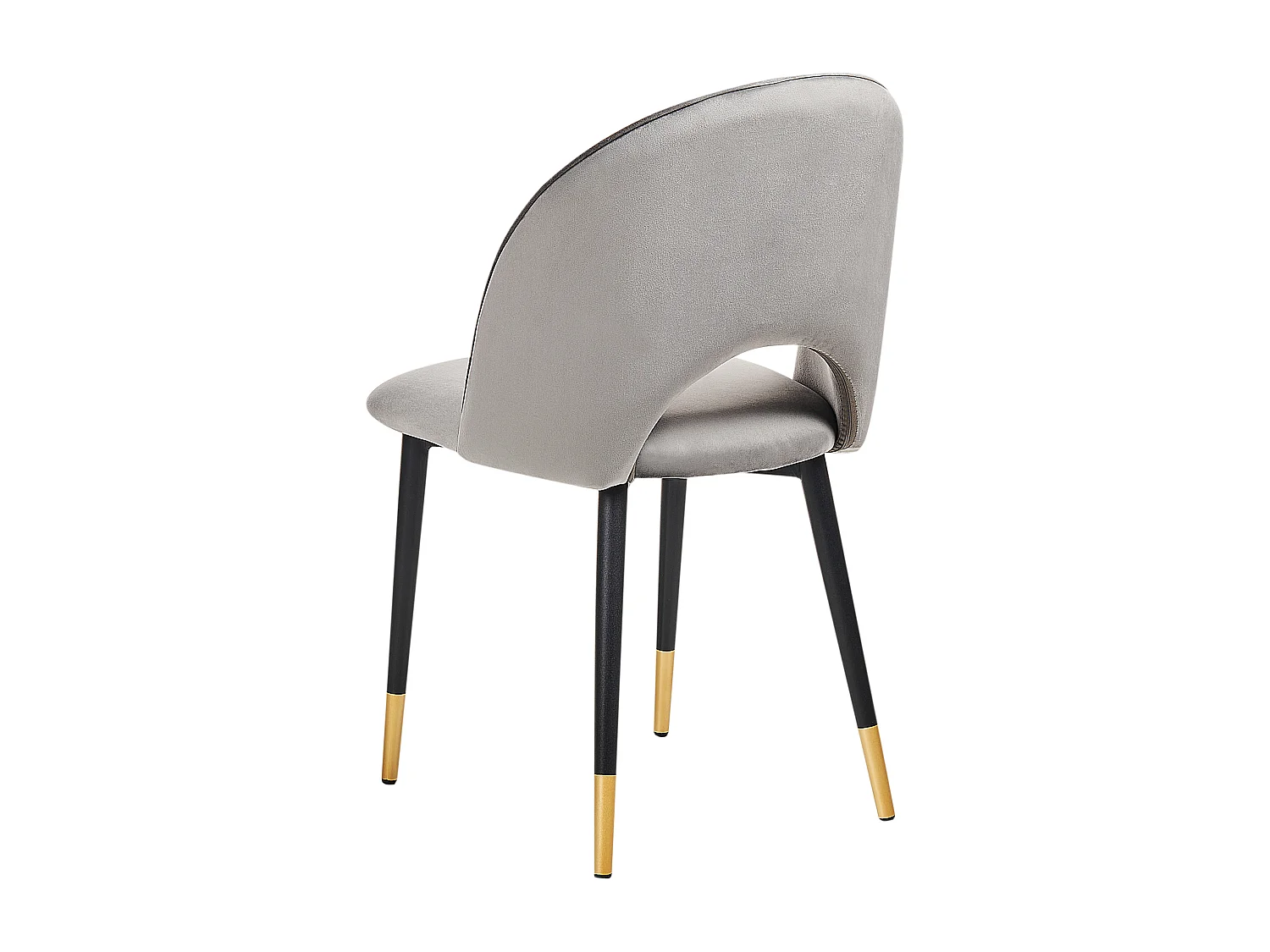 Set di 2 sedie da pranzo MAGALIA Velluto Grigio