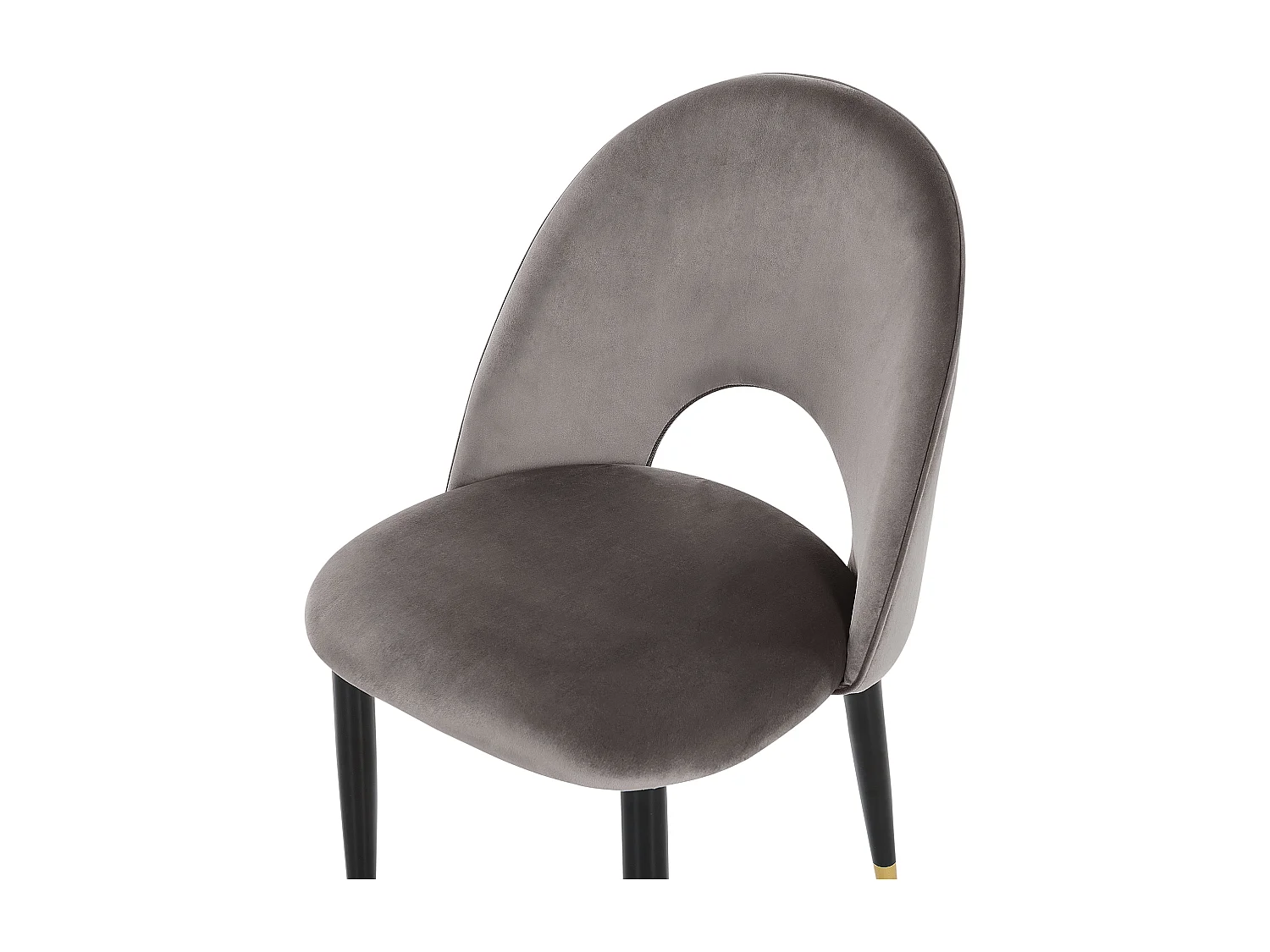 Set di 2 sedie da pranzo MAGALIA Velluto Grigio