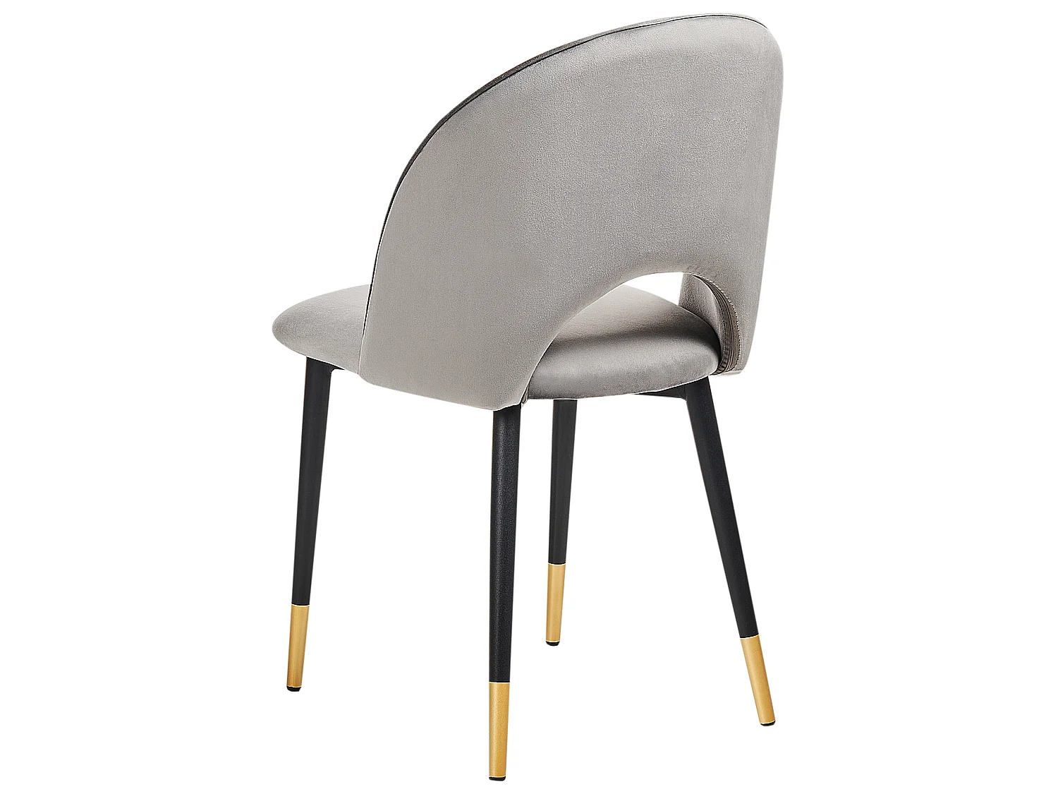 Set of 2 Dining Chairs MAGALIA Velvet Grey