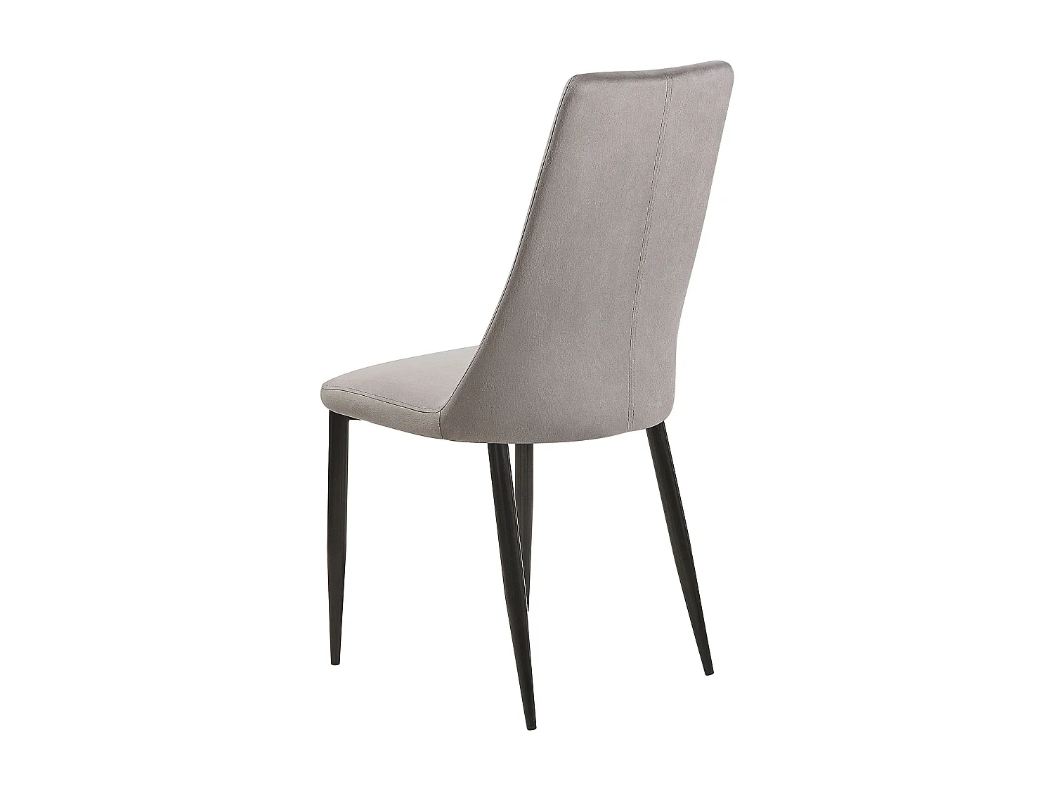 Lot de 2 chaises de salle à manger CLAYTON Velours Gris foncé