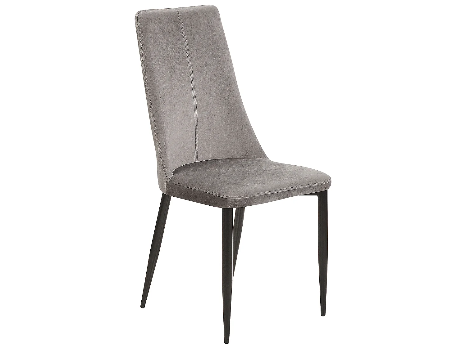 Lot de 2 chaises de salle à manger CLAYTON Velours Gris foncé