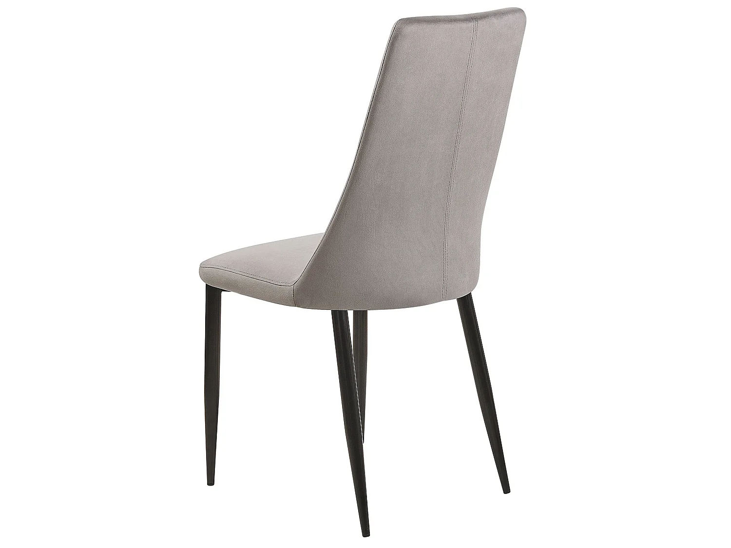 Lot de 2 chaises de salle à manger CLAYTON Velours Gris foncé