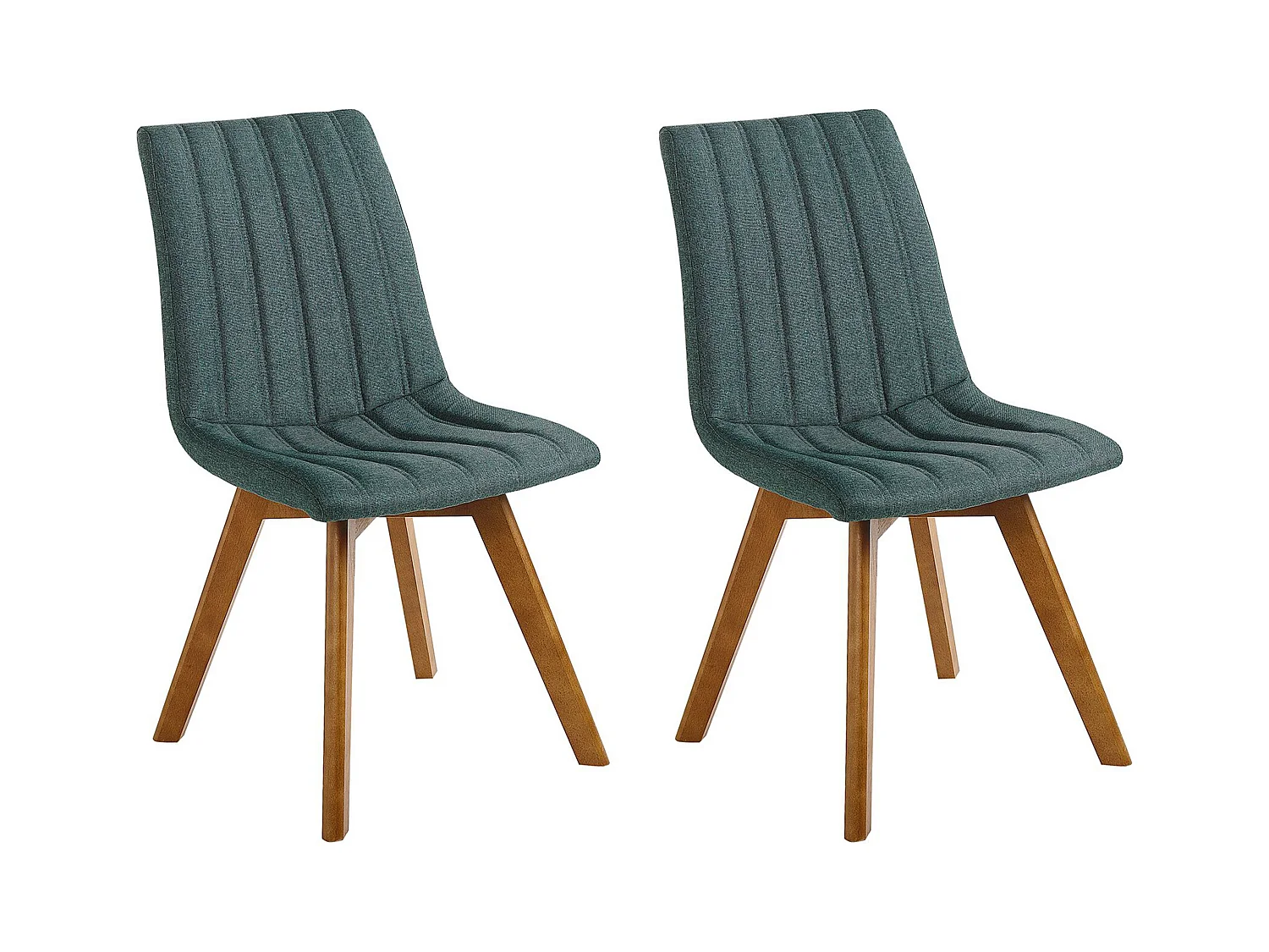 Lot de 2 chaises de salle à manger CALGARY Vert foncé