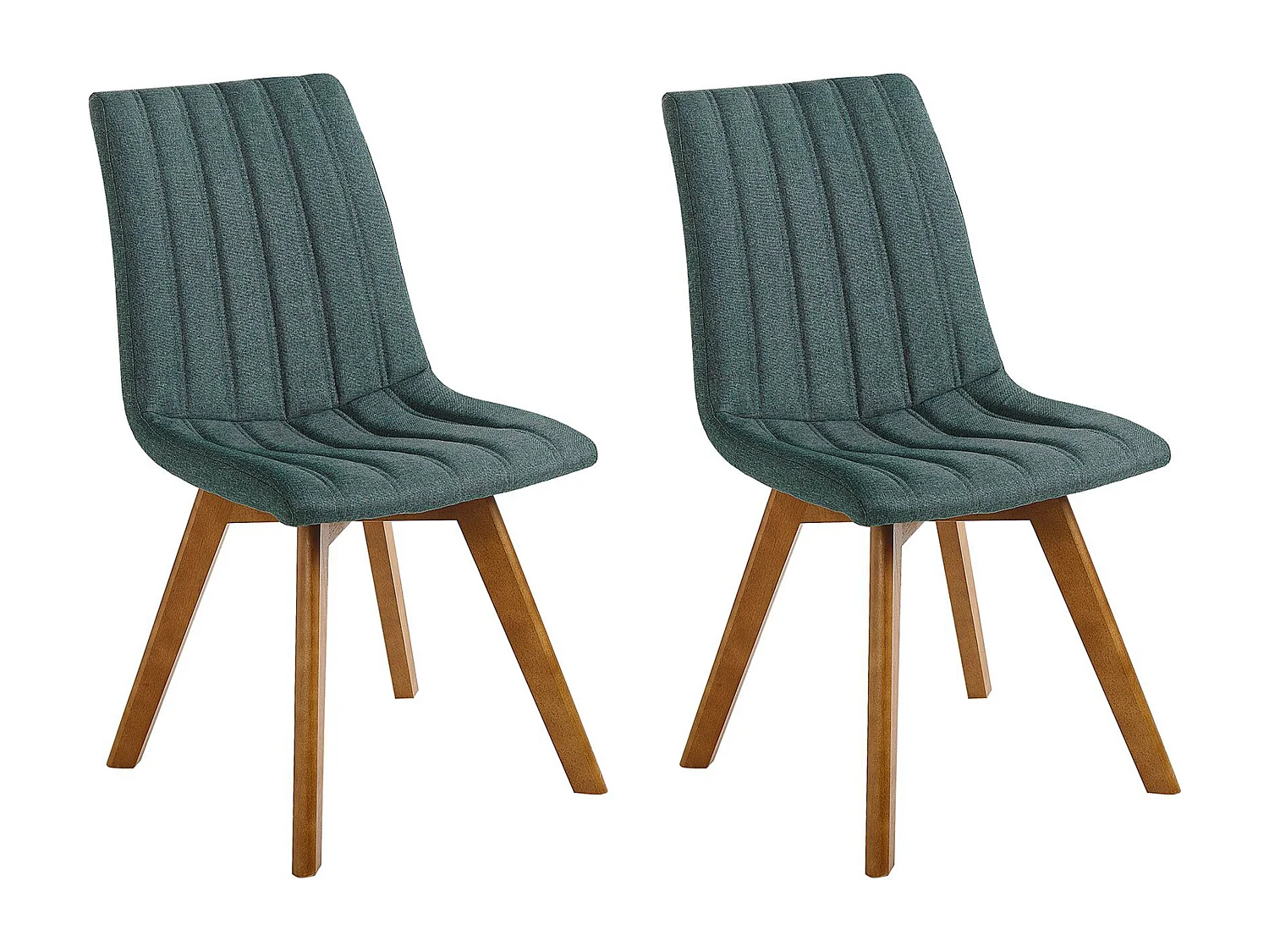 Lot de 2 chaises de salle à manger CALGARY Vert foncé