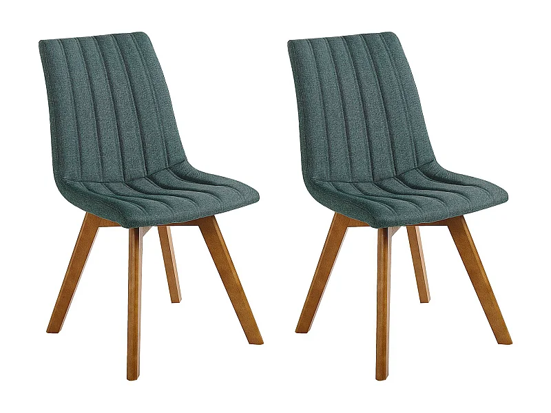 Set van 2 eetkamerstoelen CALGARY Donkergroen