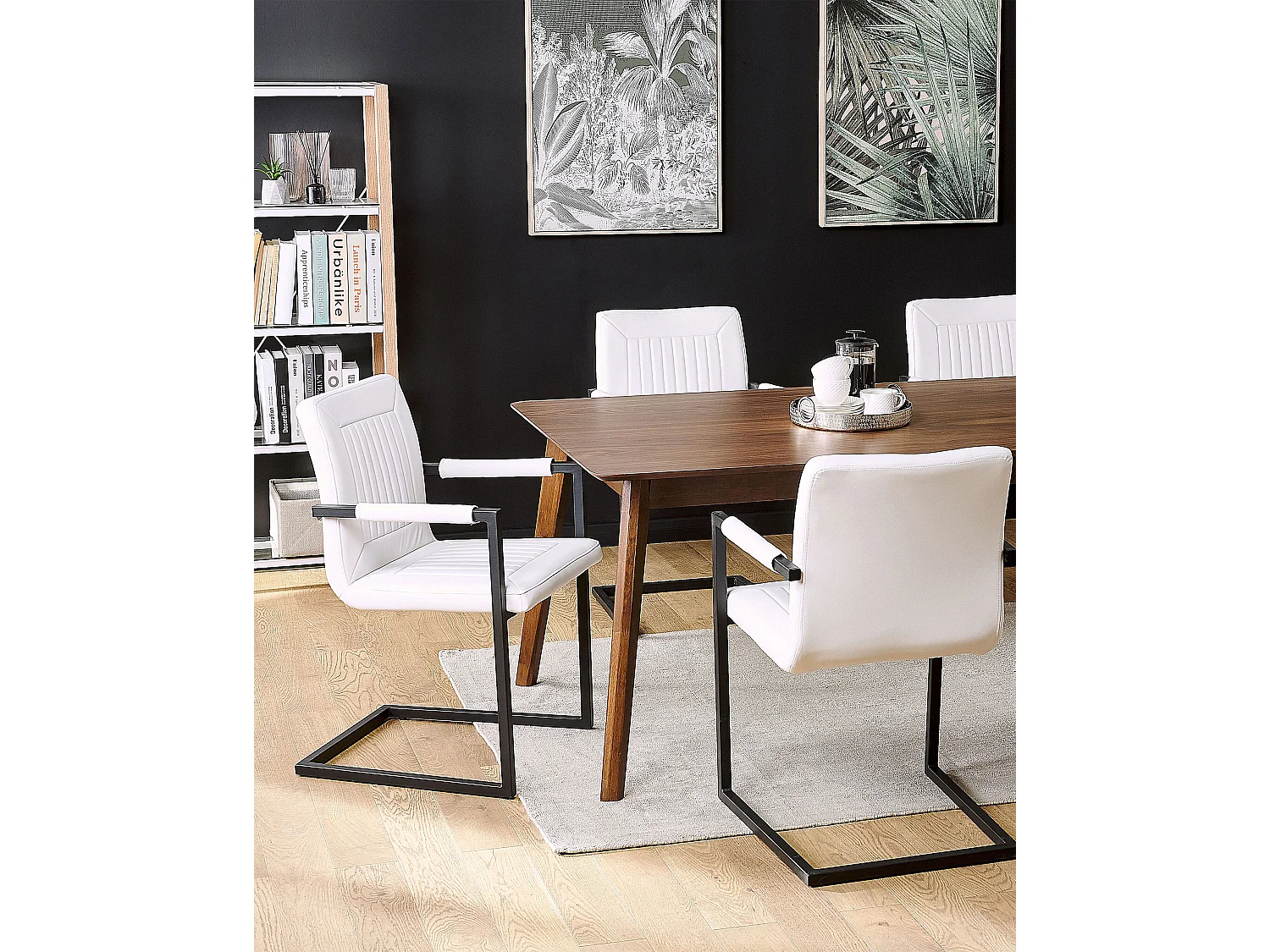 Set di 2 Pelle sintetica A sbalzo Bianco sporco BRANDOL