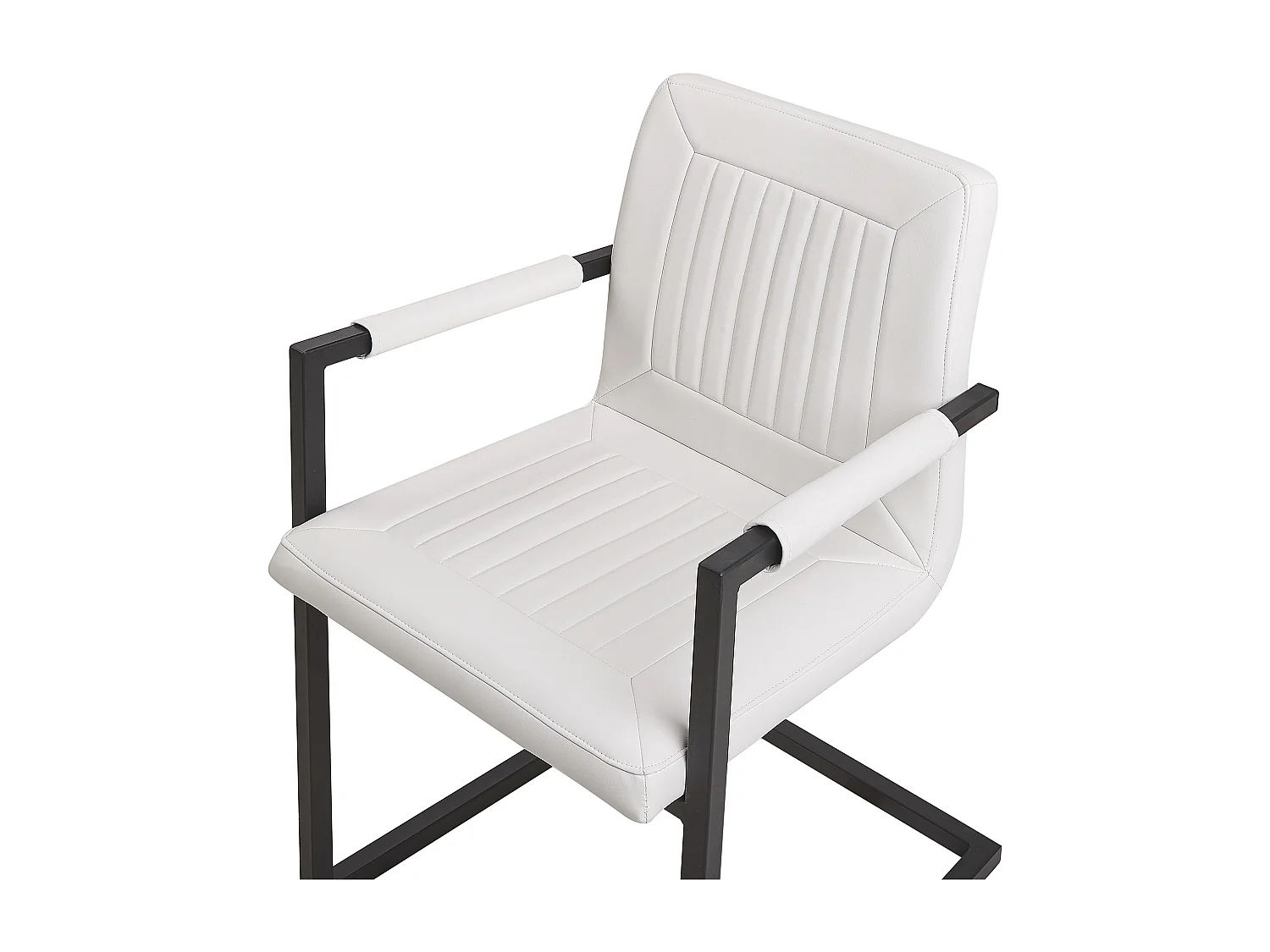 Set di 2 Pelle sintetica A sbalzo Bianco sporco BRANDOL