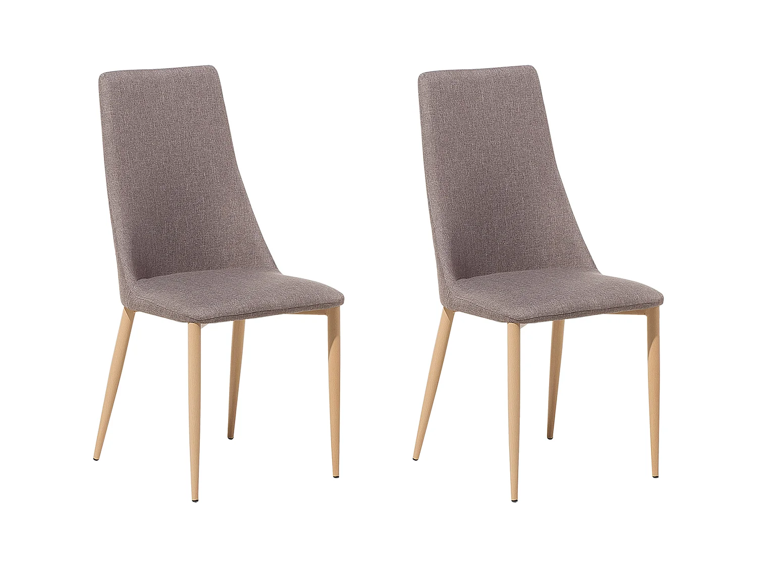 Lot de 2 chaises de salle à manger CLAYTON Taupe