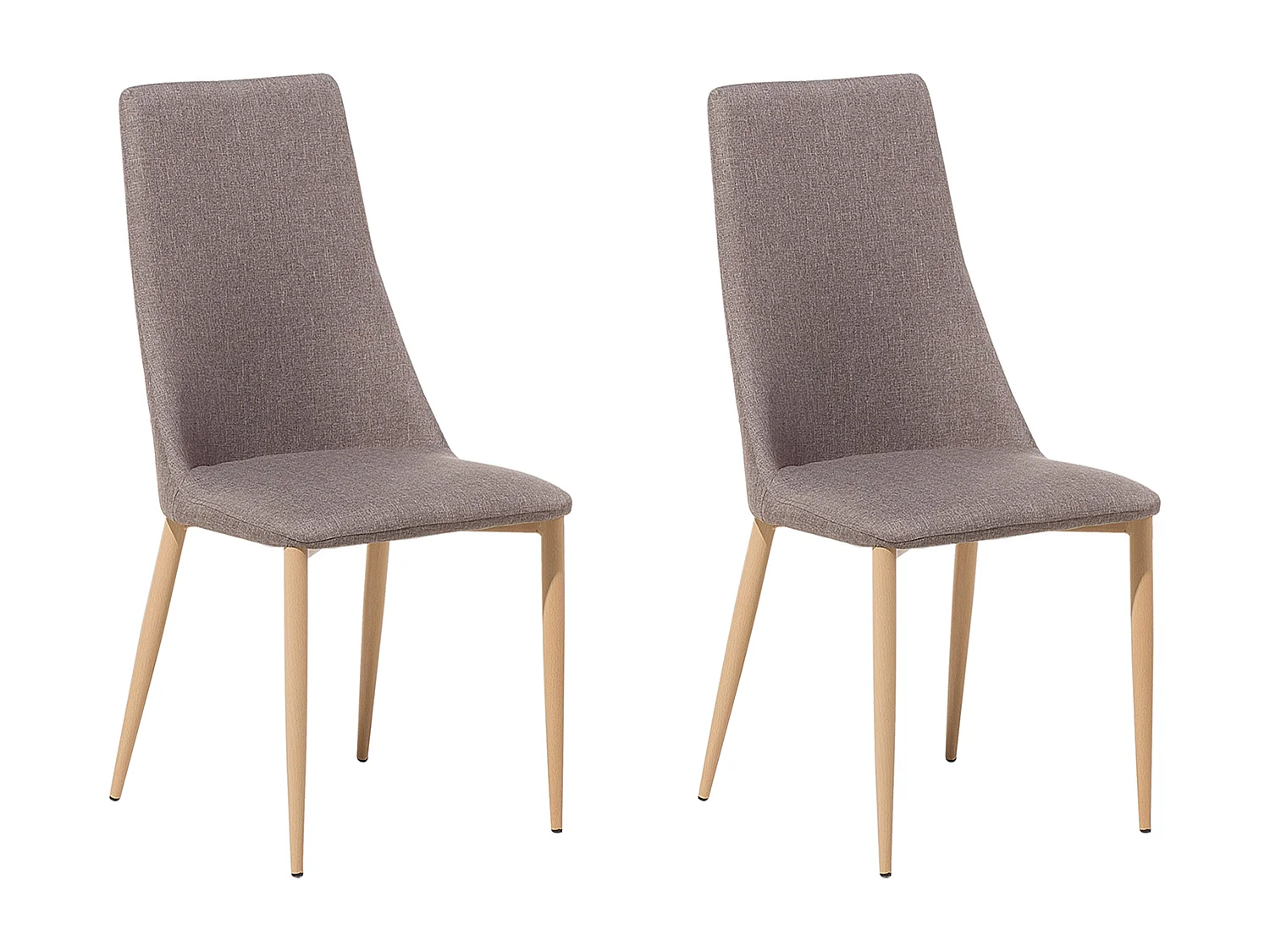 Set van 2 eetkamerstoelen CLAYTON Taupe