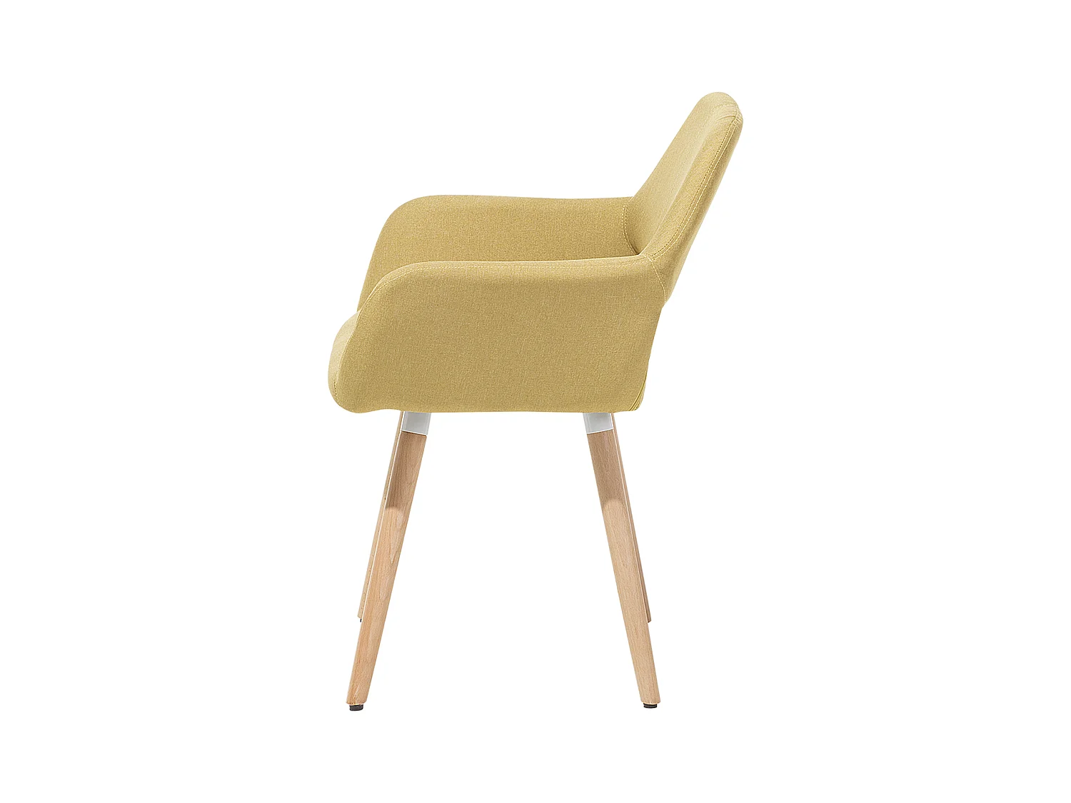 Set van 2 eetkamerstoelen CHICAGO Mosterdgeel