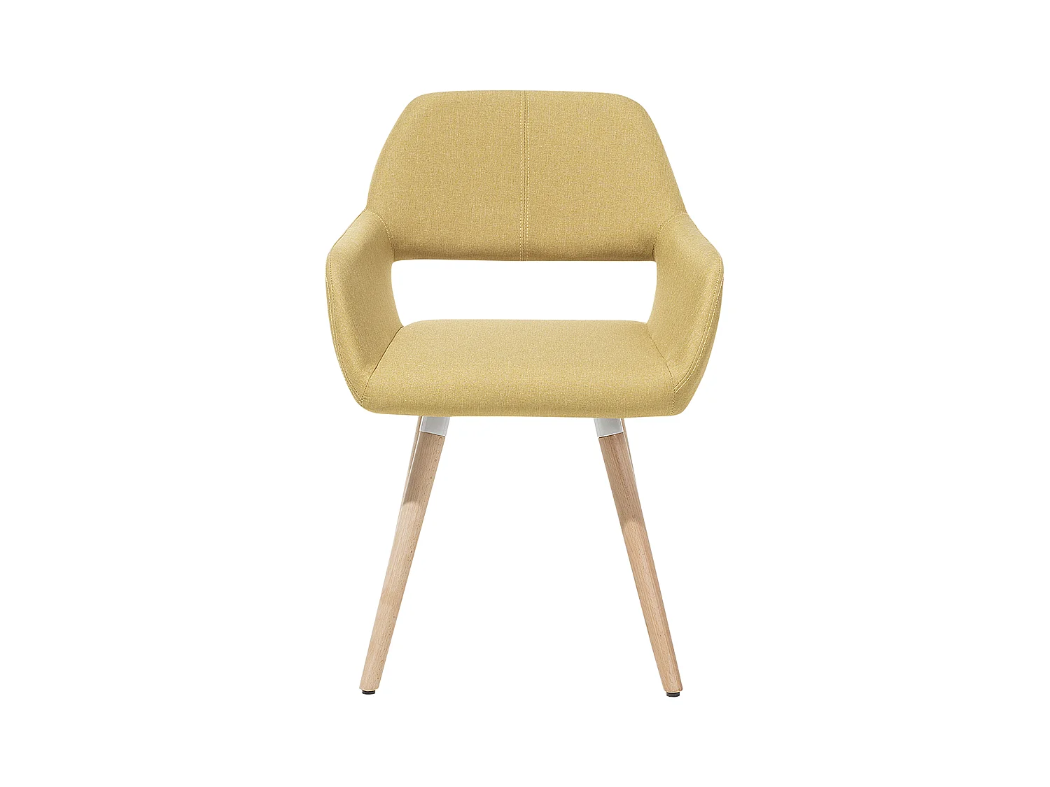 Set van 2 eetkamerstoelen CHICAGO Mosterdgeel