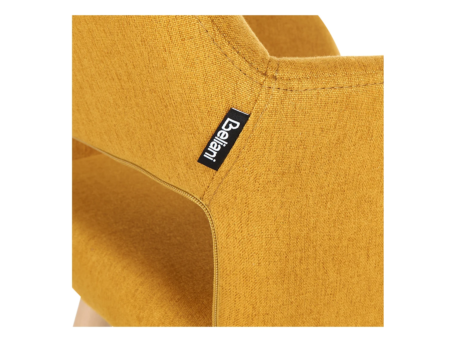 Set van 2 eetkamerstoelen CHICAGO Mosterdgeel