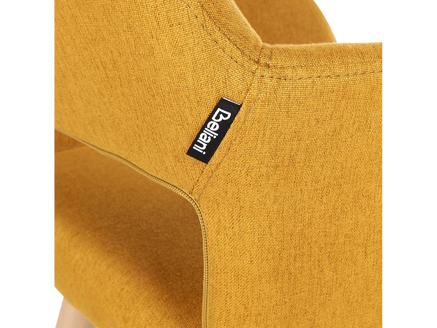 Lot de 2 chaises de salle à manger CHICAGO Moutarde