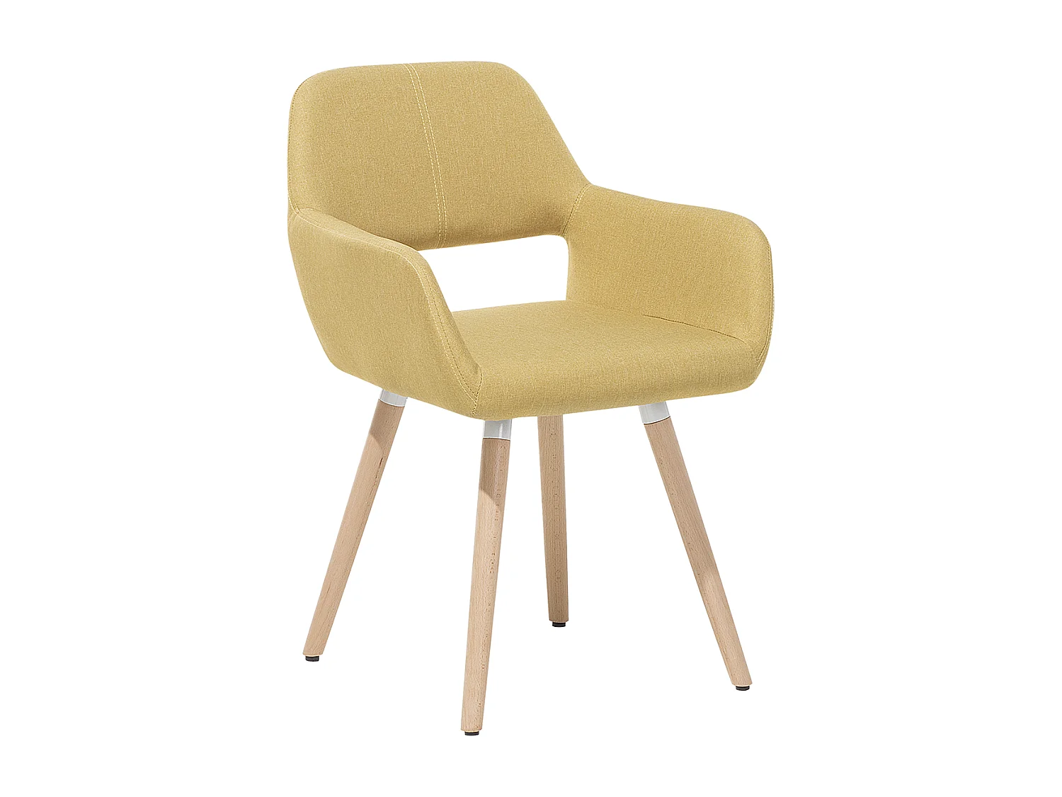 Set van 2 eetkamerstoelen CHICAGO Mosterdgeel