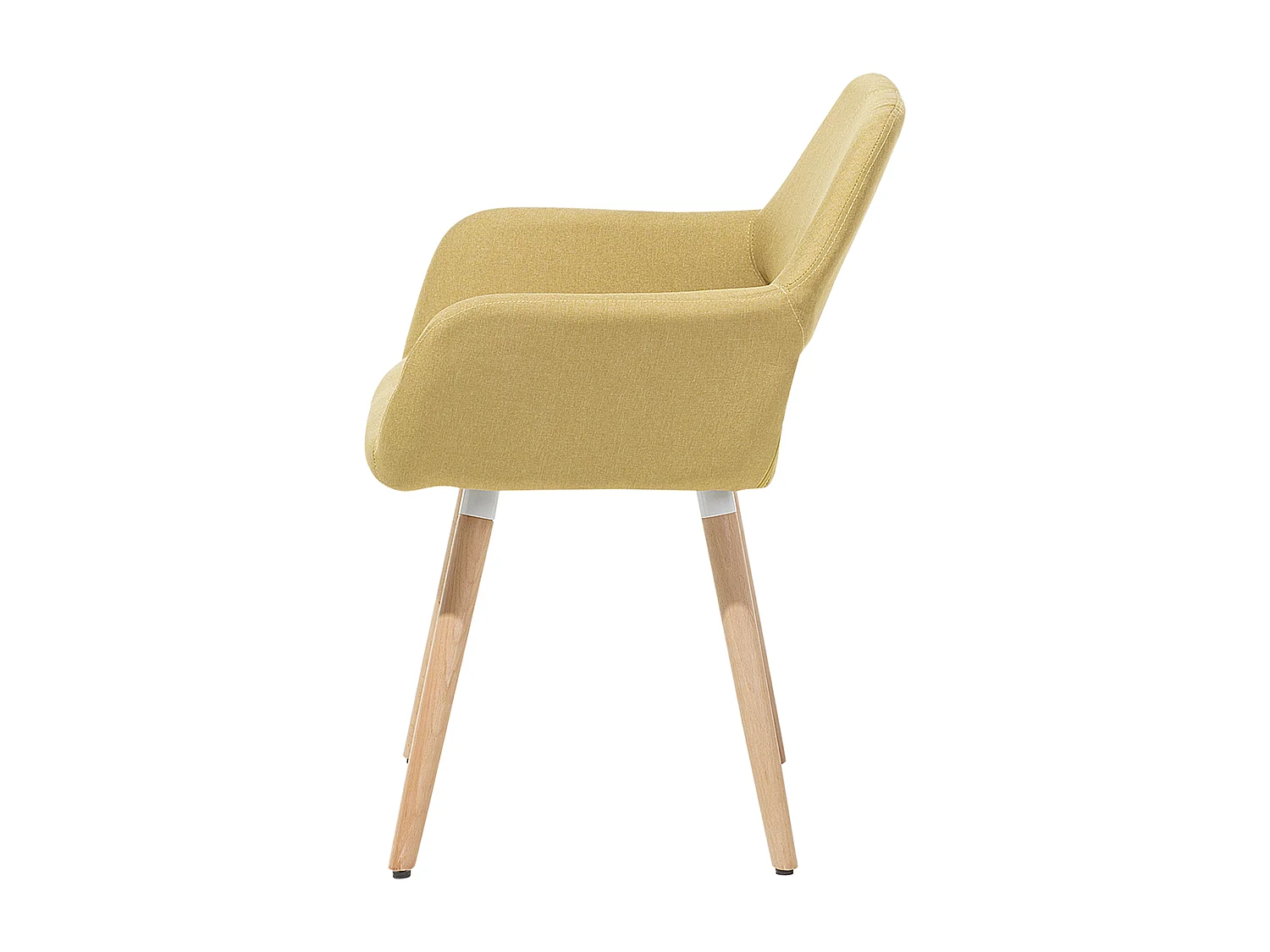 Set van 2 eetkamerstoelen CHICAGO Mosterdgeel