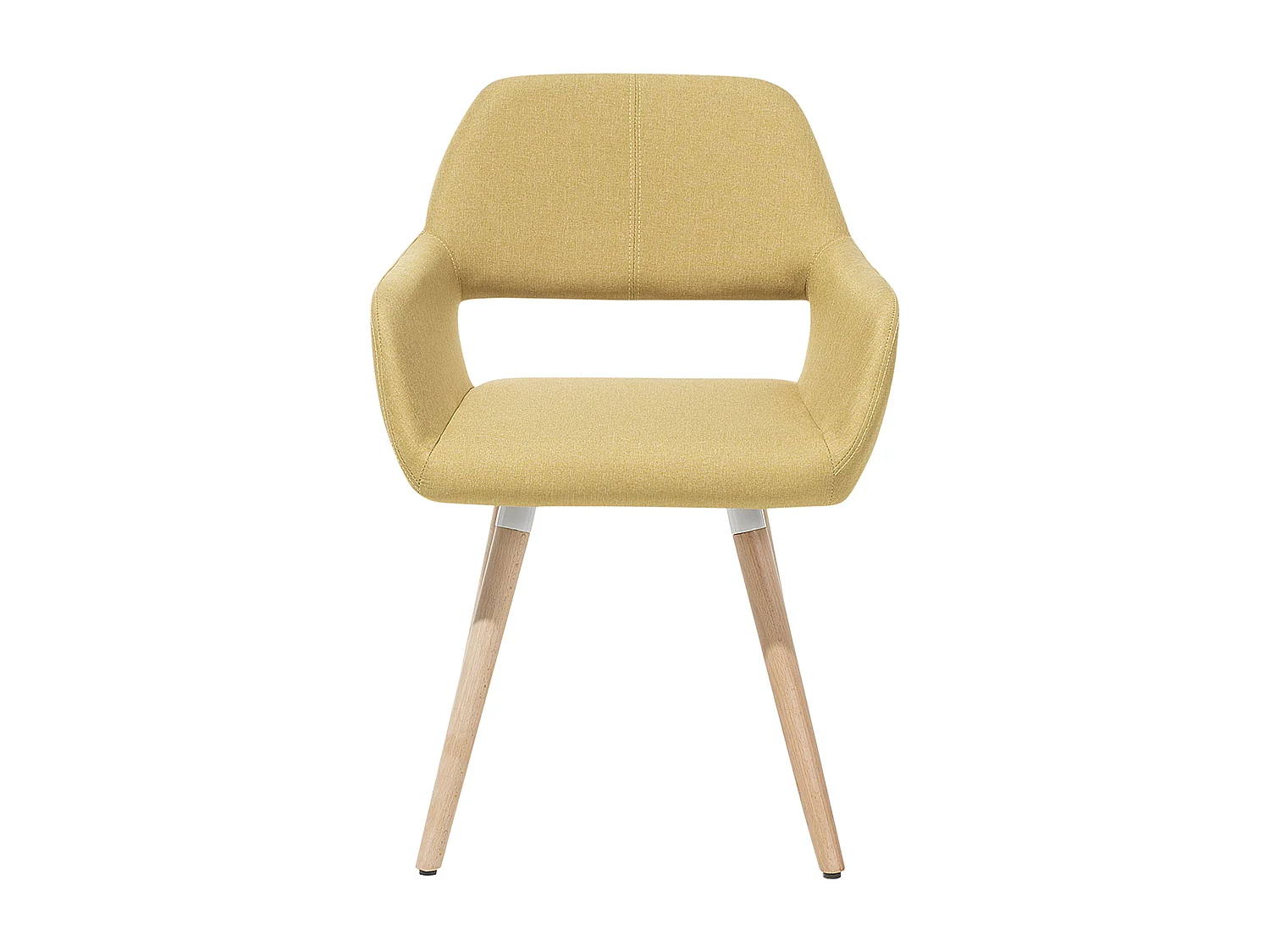 Set van 2 eetkamerstoelen CHICAGO Mosterdgeel